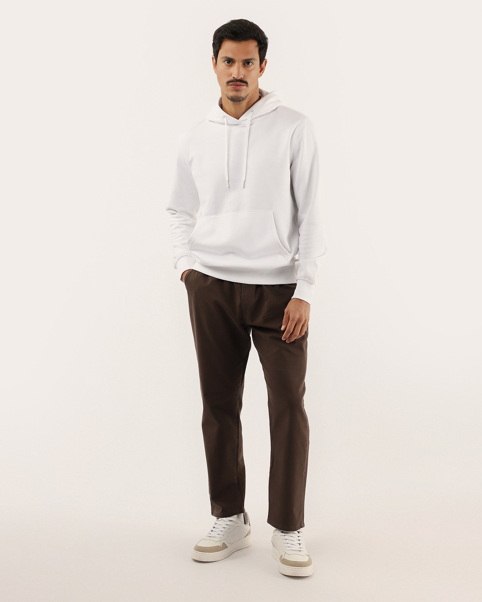 Calça sarja masculina Comfy jogger marrom | Pool Jeans