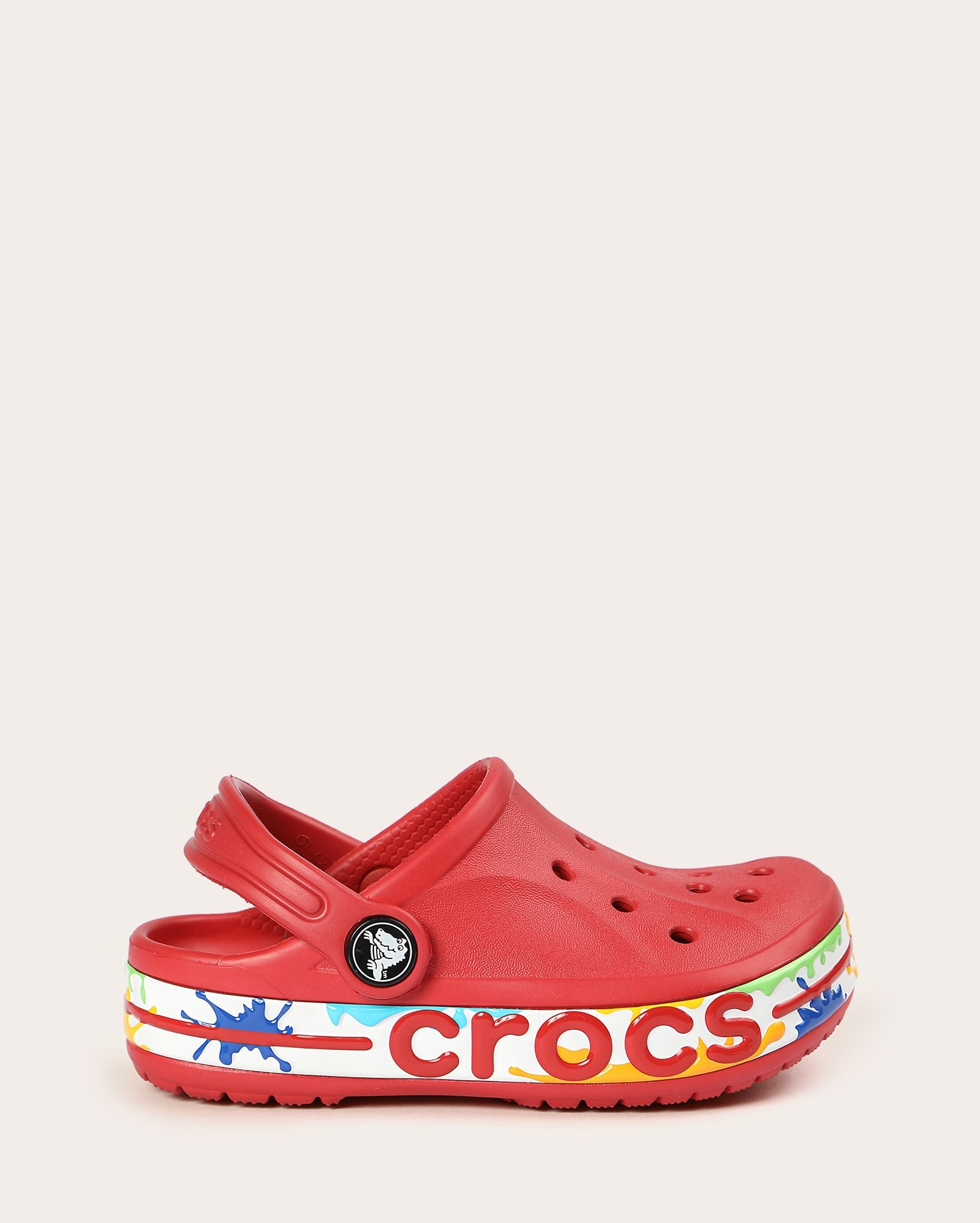 Sandália infantil Baya splash vermelha | Crocs 