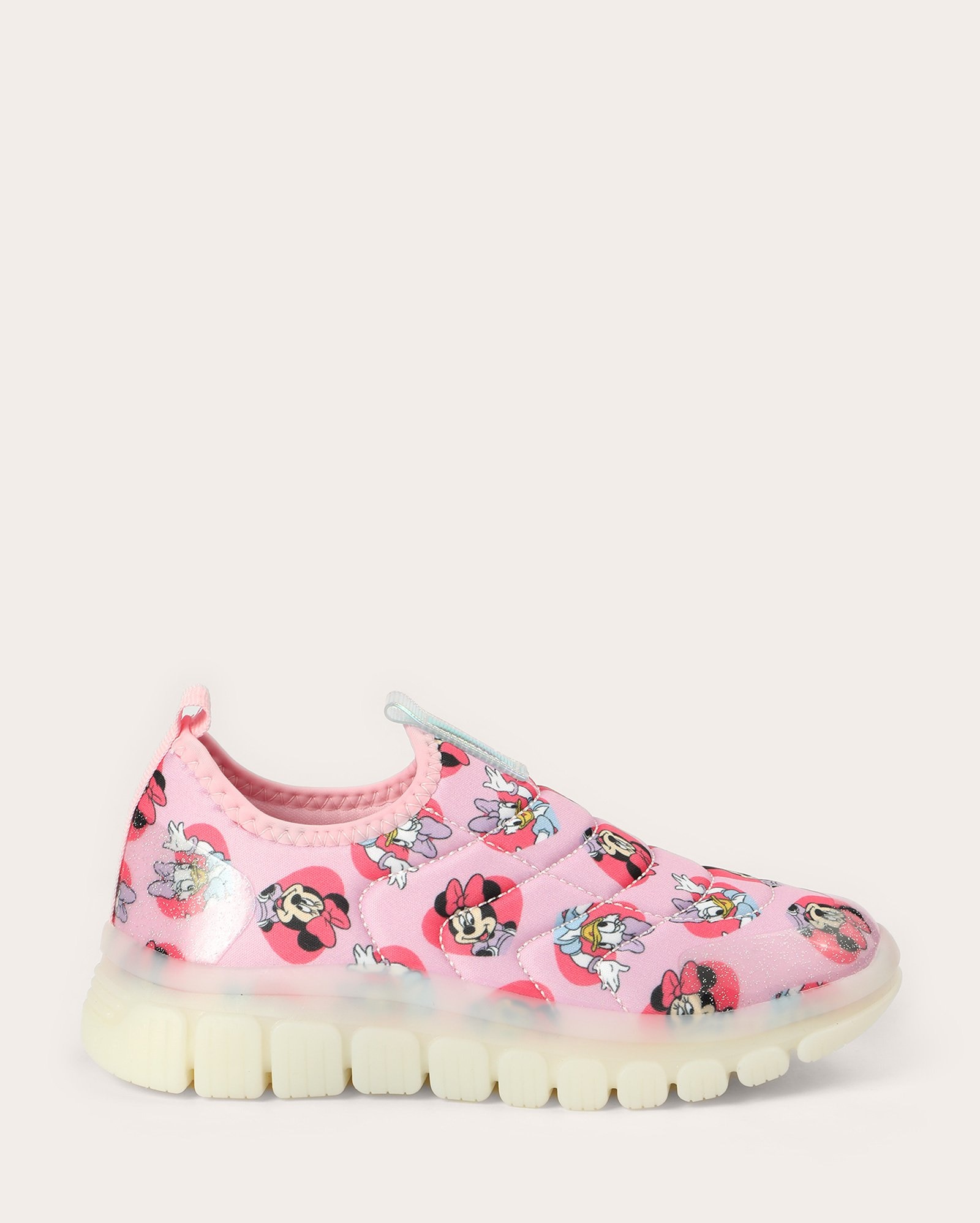 Tênis infantil masculino Minnie com LED rosa | Disney
