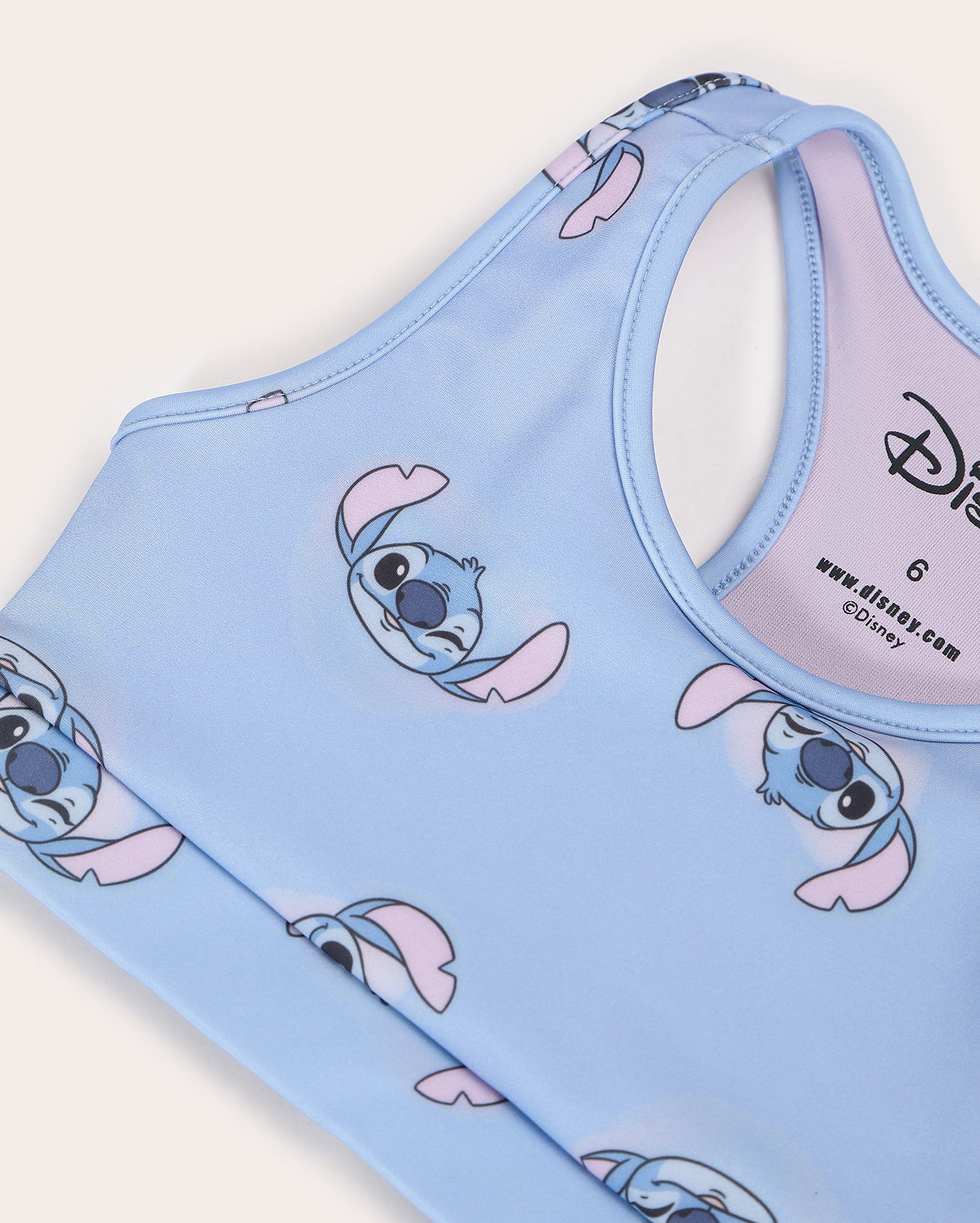 Top esportivo infantojuvenil Stitch 6-14A azul | Disney