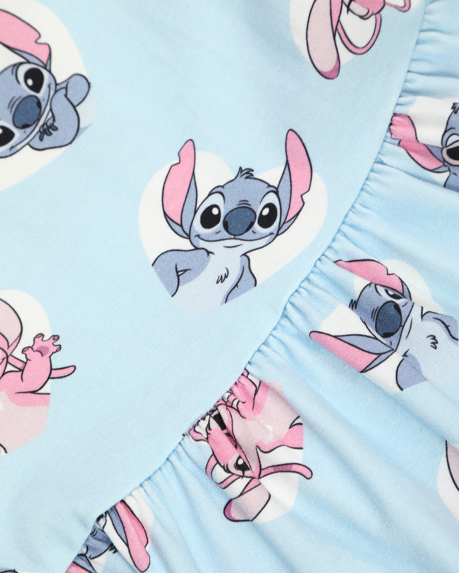 Vestido infantil evasê marias Stitch 4-10A azul | Disney