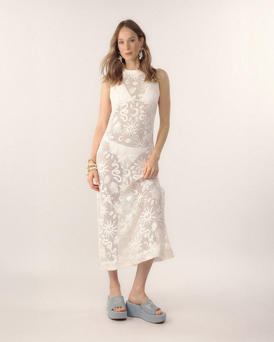 Saída de praia vestido Helô Rocha