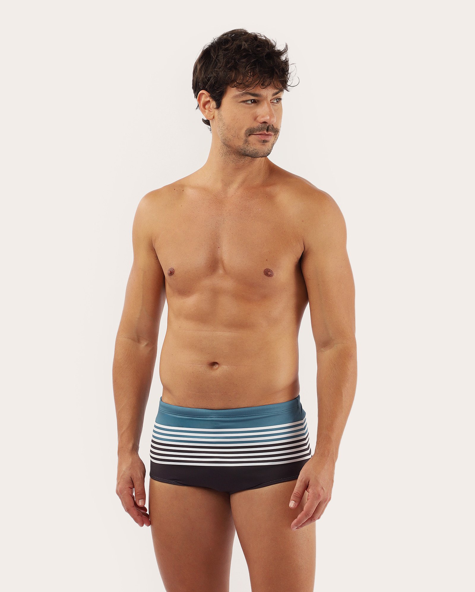 Sunga boxer listrada multicor