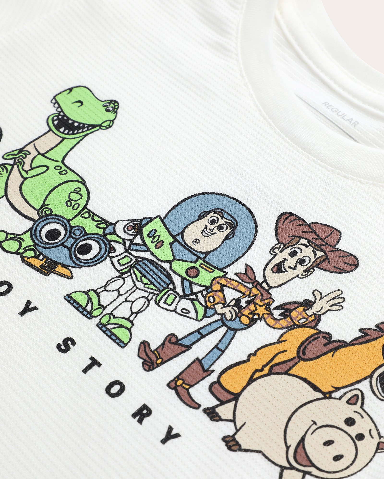 Camiseta infantil texturizada Toy Story 1-4A - branca | Disney