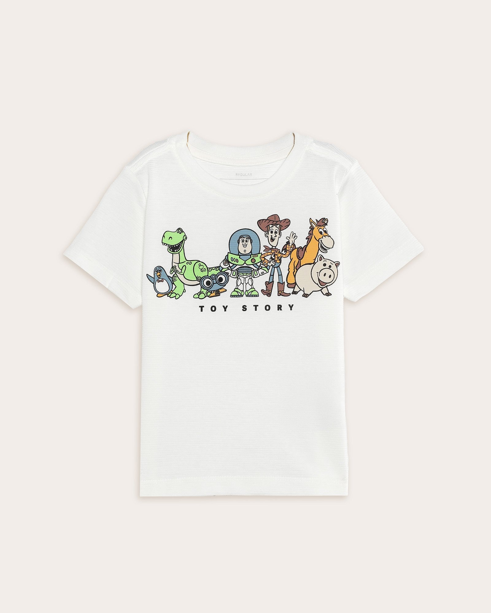Camiseta infantil texturizada Toy Story 1-4A - branca | Disney