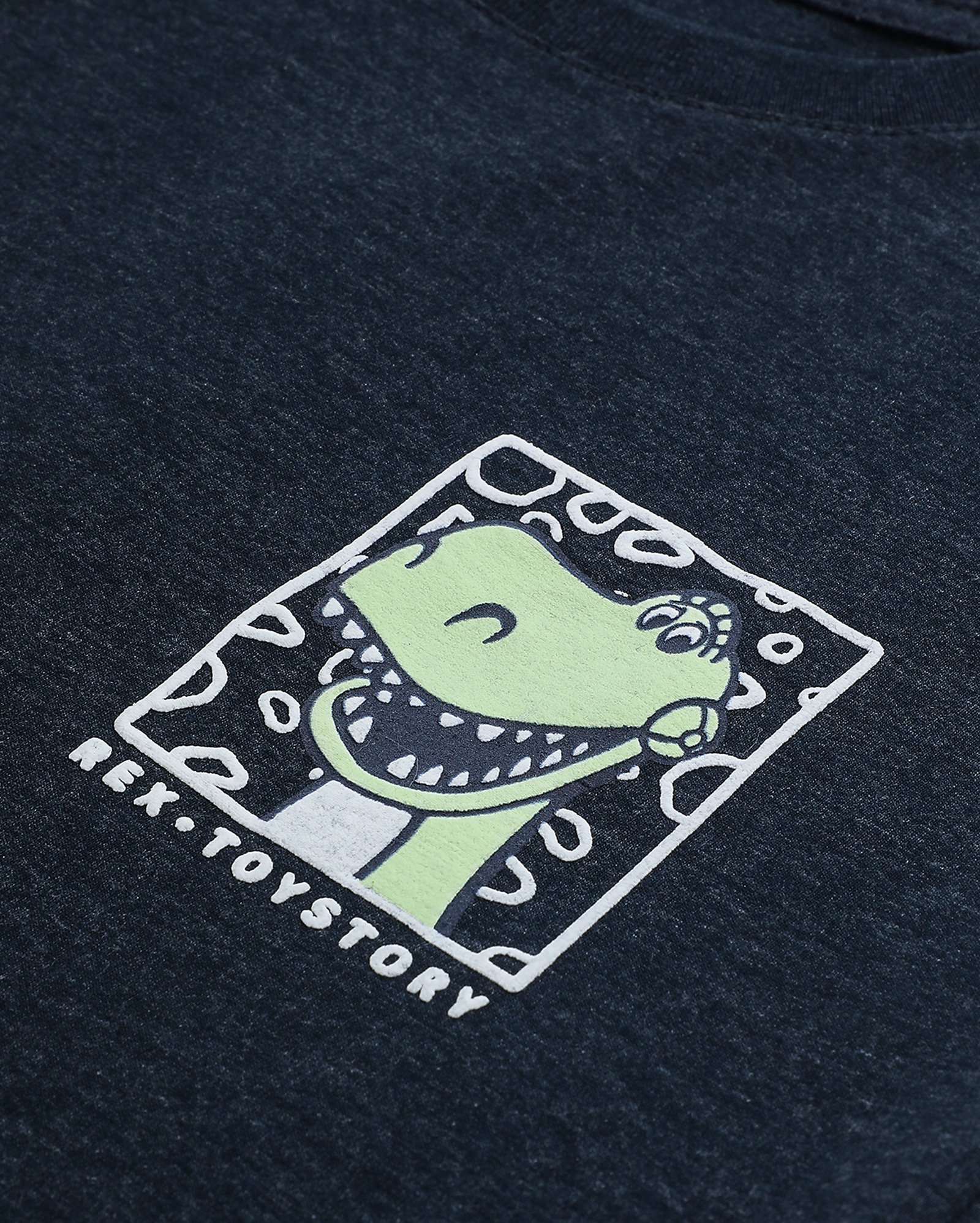 Camiseta infantil oversized mescla rex toystory 1-4A - azul | Disney