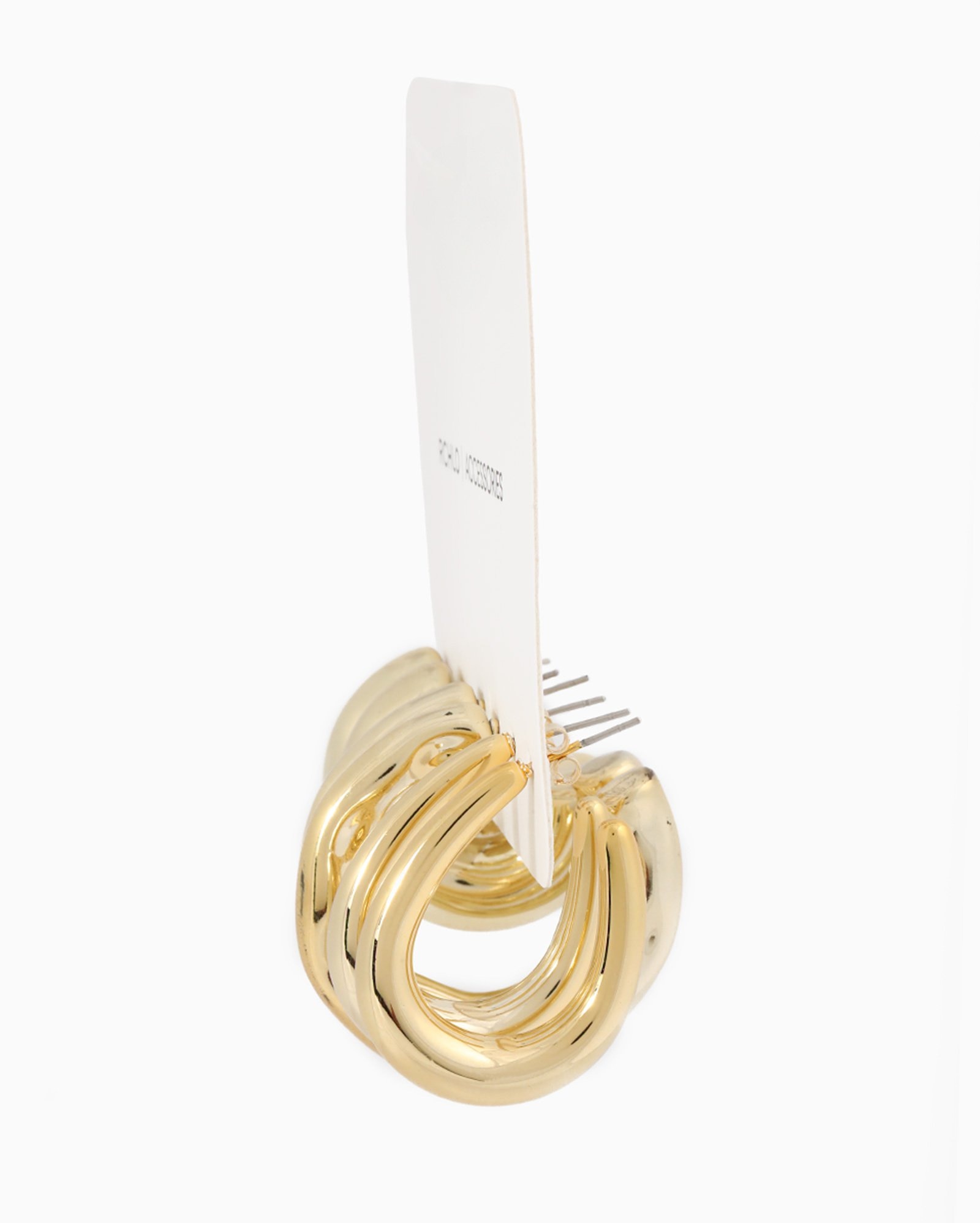 Kit brinco feminino 3 pares argolas martelada dourado | Accessori