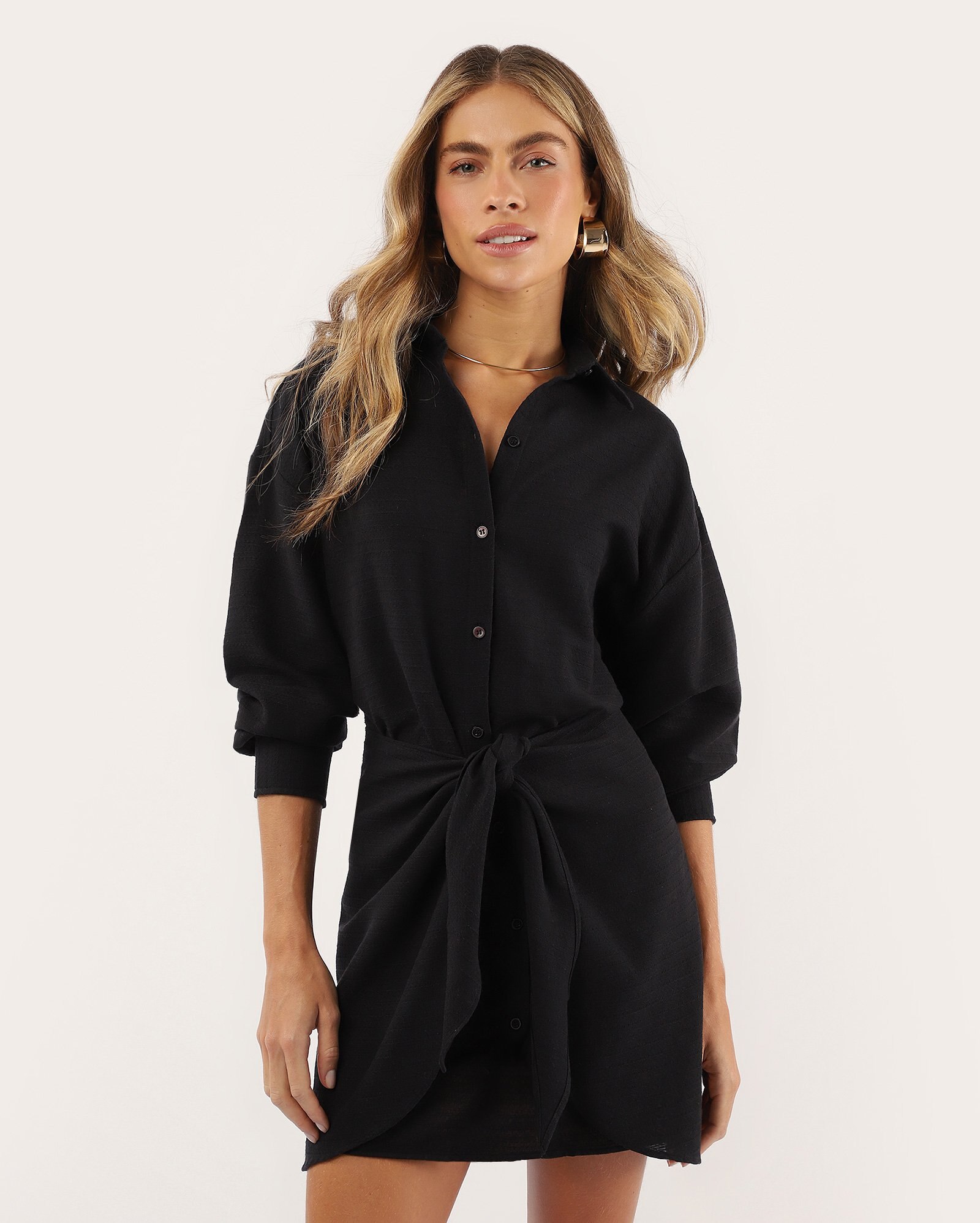 Chemise curto com saia pareô - Preto | Special Edition