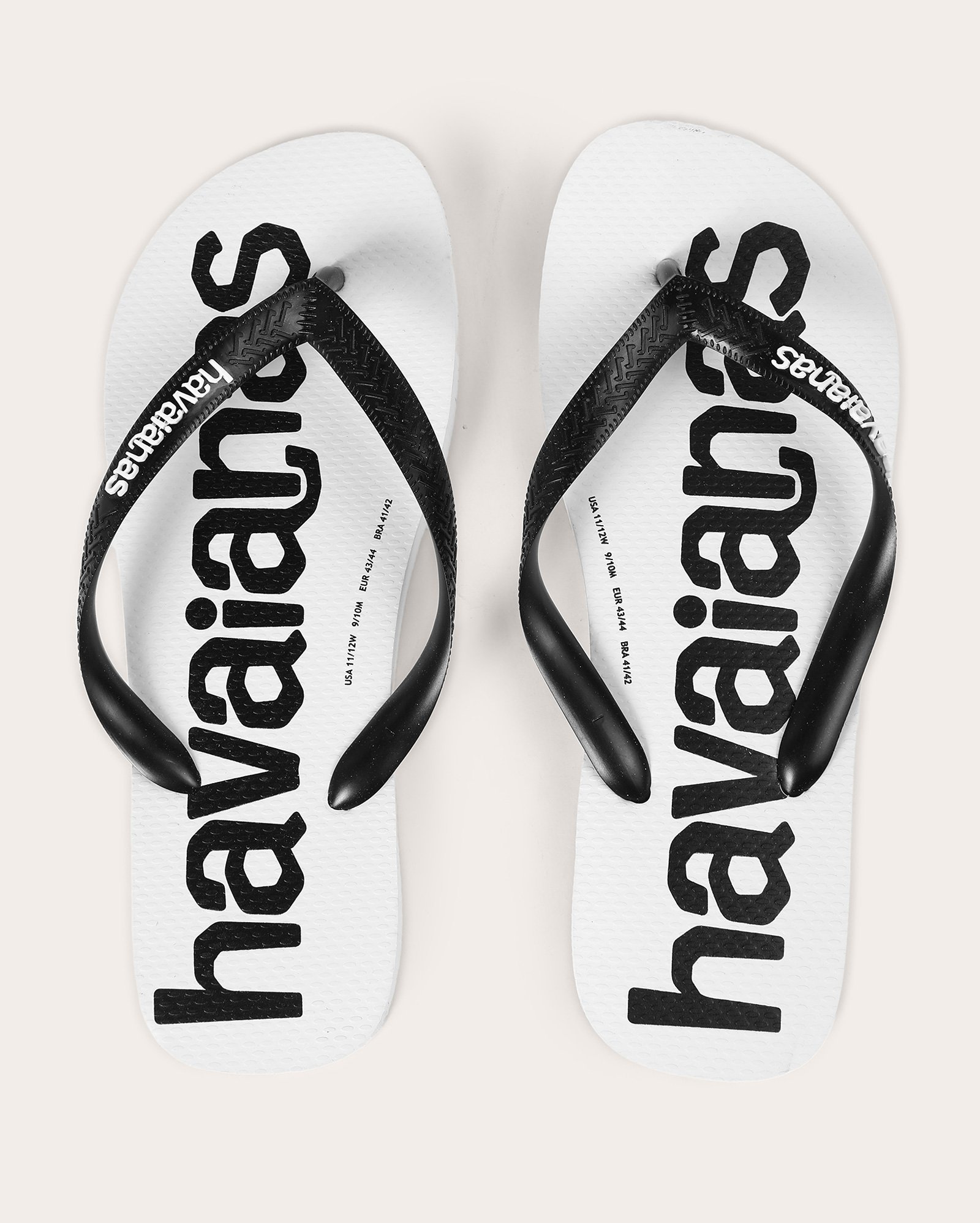 Chinelo masculino com tiras e estampa branco | Havaianas