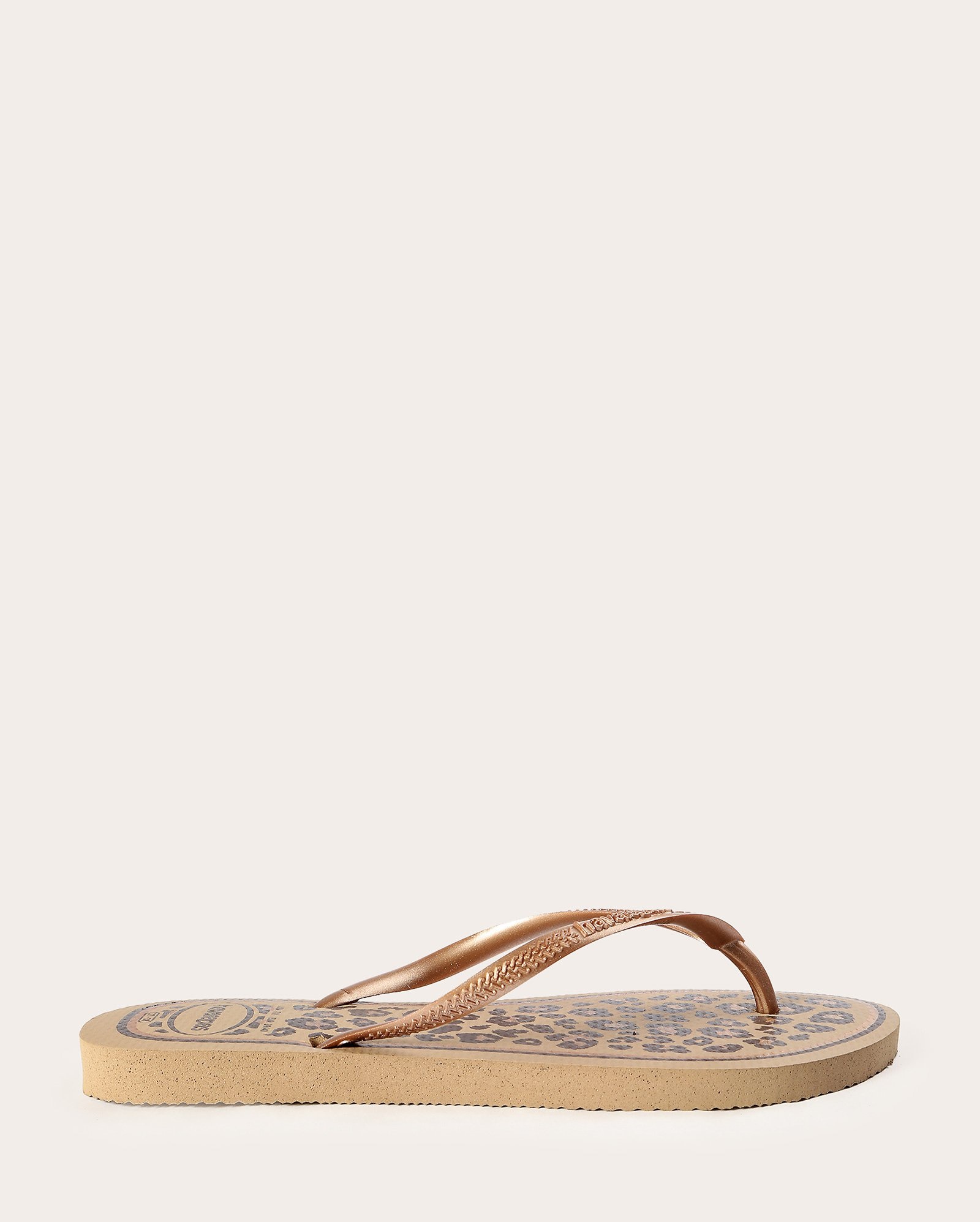Chinelo feminino slim animais onça - marrom | Havaianas