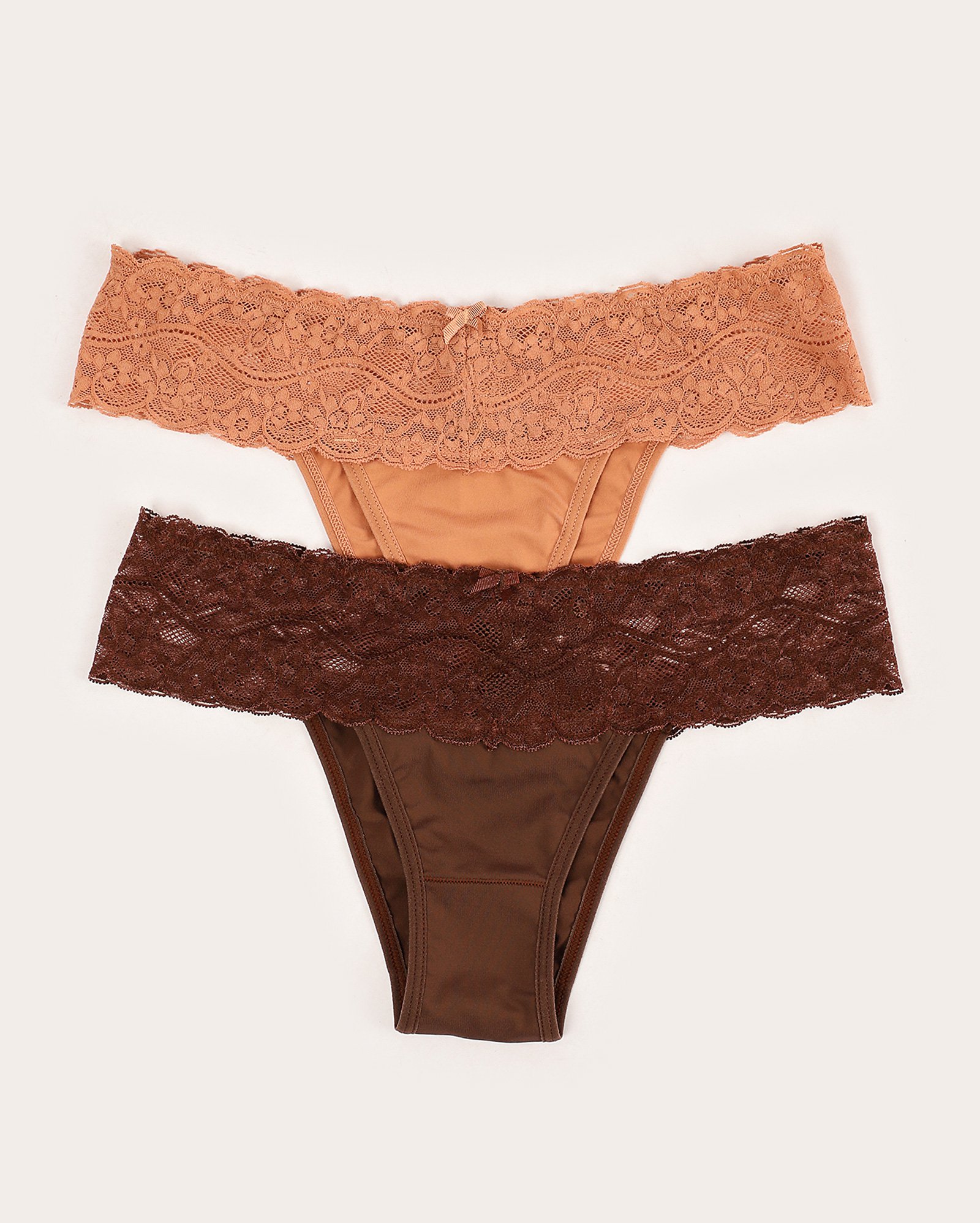 Kit calcinha biquíni 2 peças tradicional cós em renda - multicor