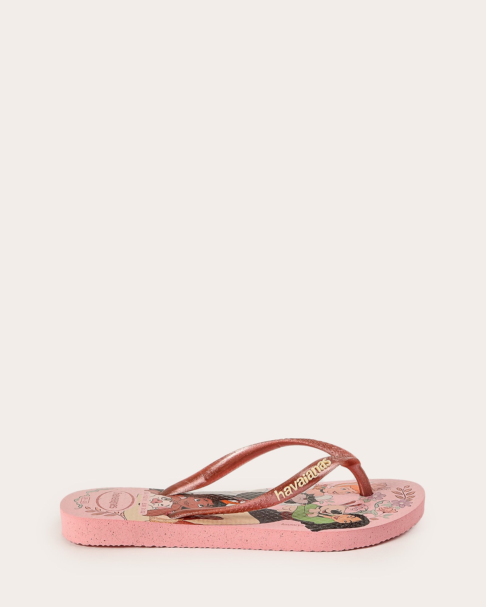 Chinelo infantojuvenil Slim Princesas - rosa | Havaianas