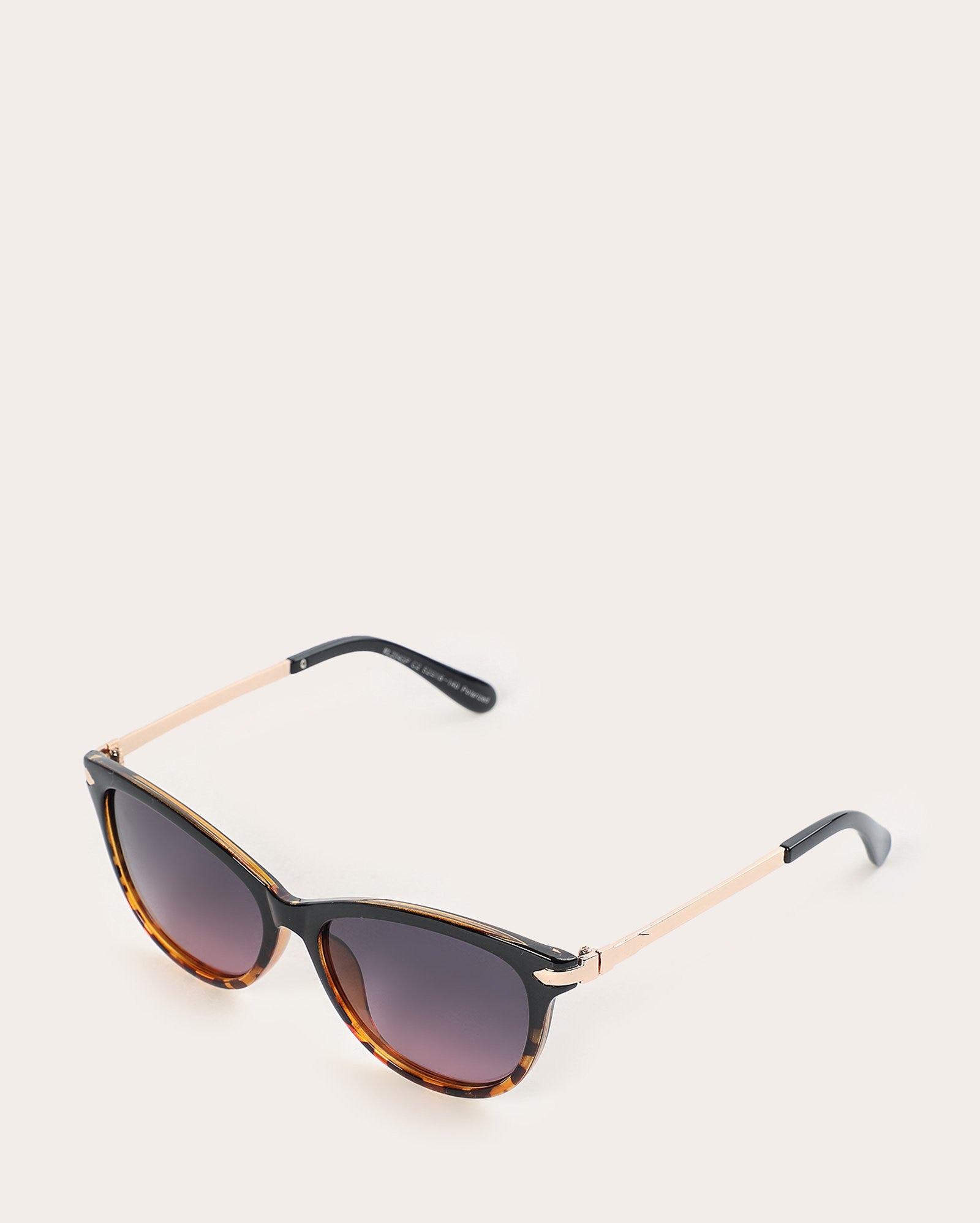 Óculos de sol feminino gatinho em acetato preto