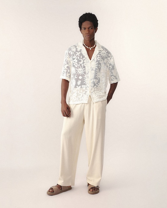 Calça em viscolinho Helô Rocha