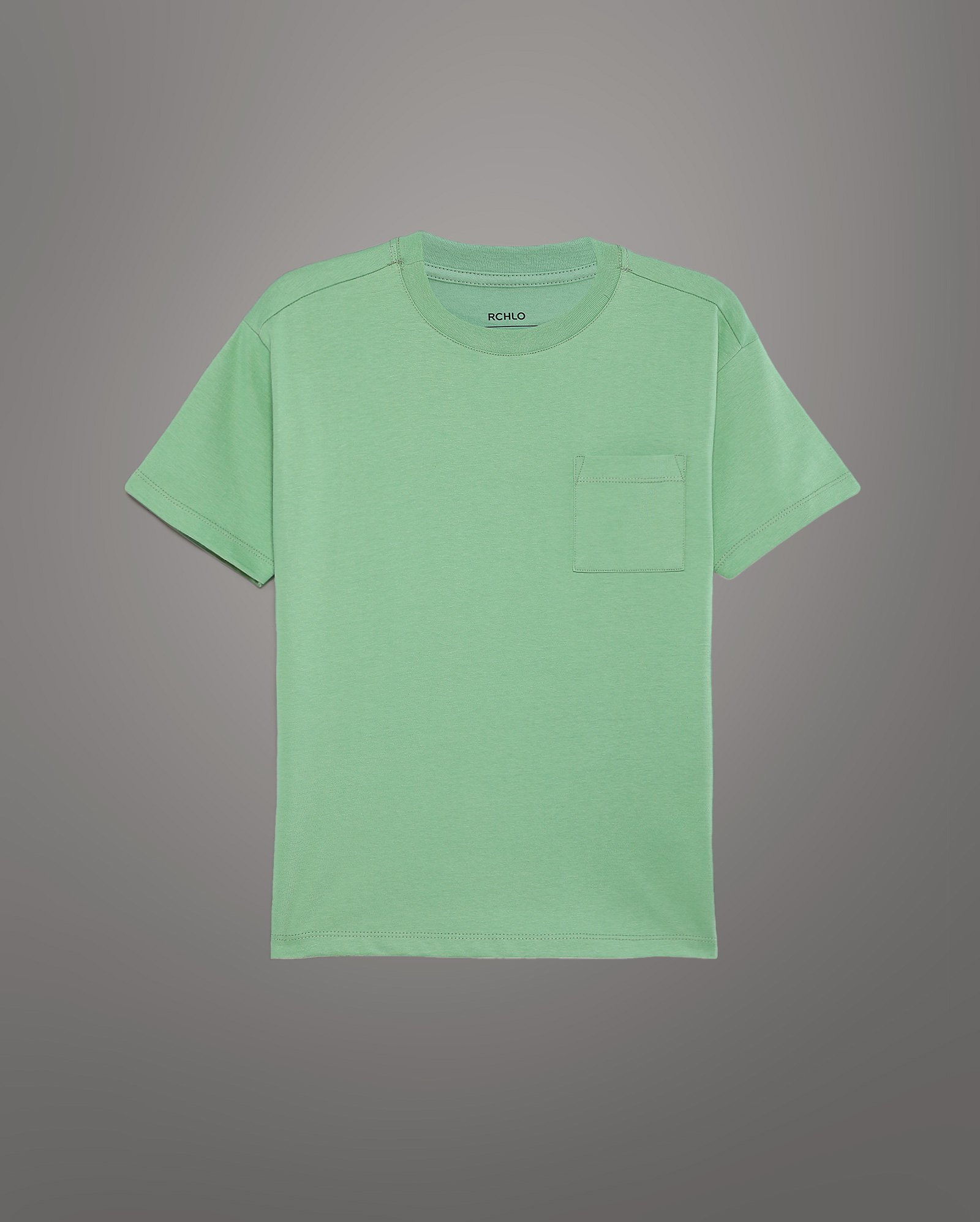 Camiseta juvenil oversized Tech UltraCotton com bolso - verde