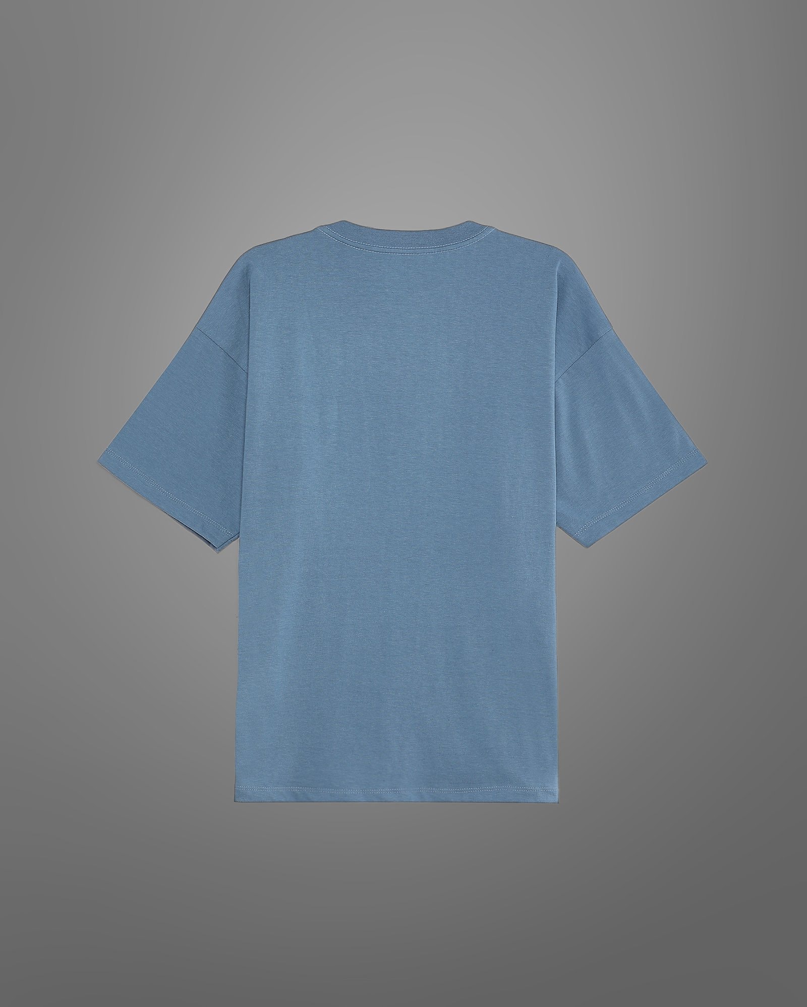 Camiseta juvenil oversized UltraCotton com bolso - azul — foto 4