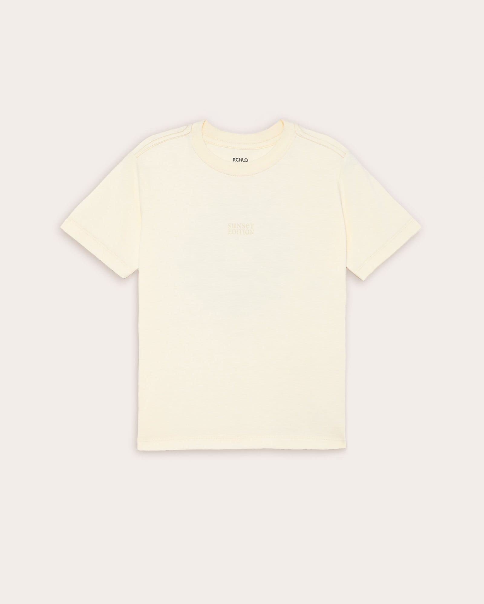 Camiseta infantil Sunset Edition regular 4-10A - bege