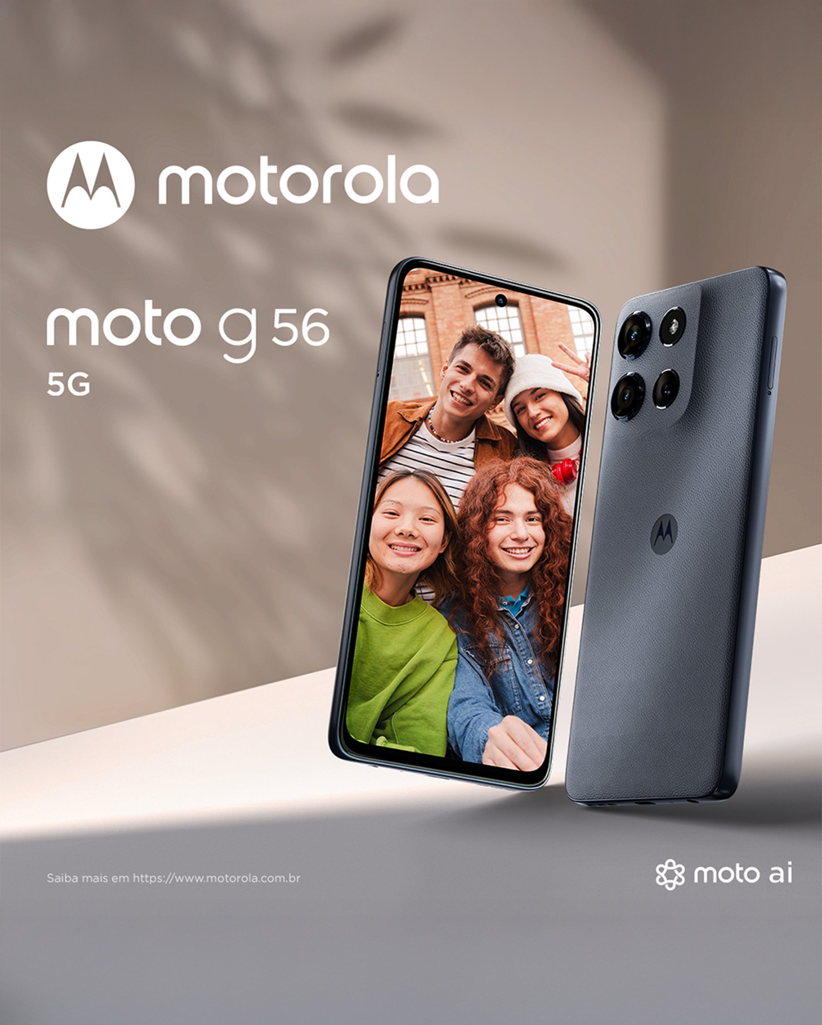 Smartphone moto g56 5G 256GB grafite | Motorola
