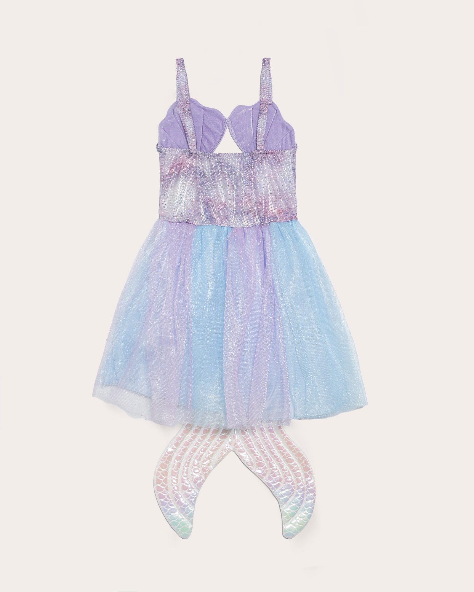 Vestido infantil em tule sereia com cauda 2-10A - multicor — foto 4