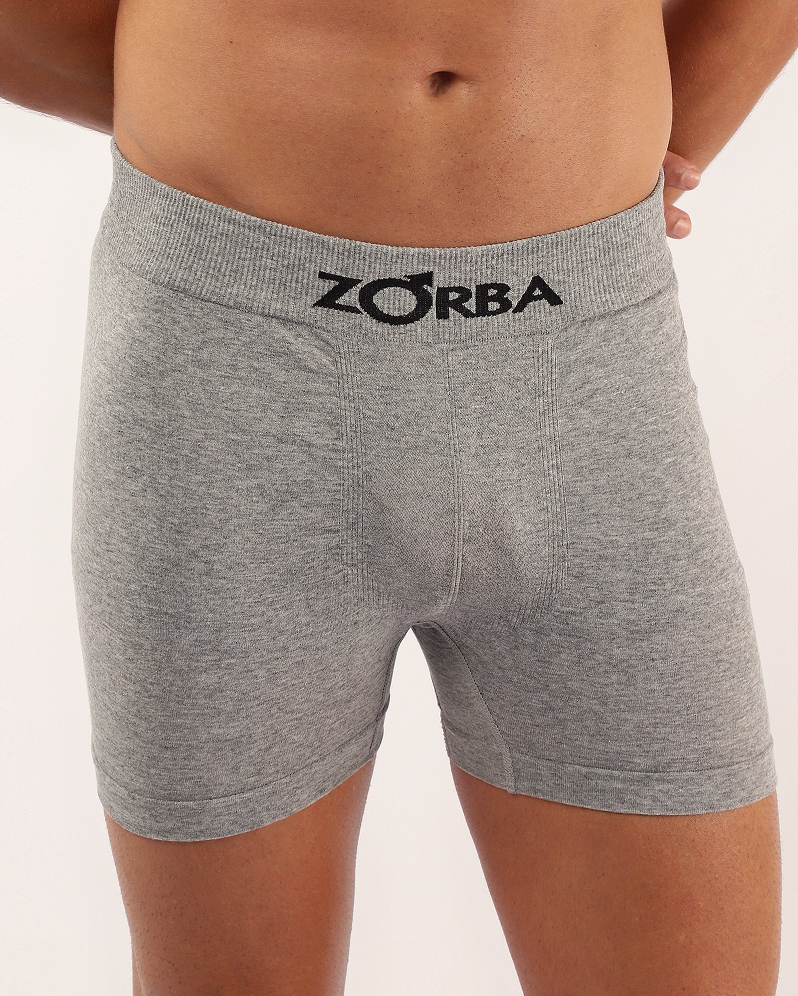 Cueca boxer mescla cinza | Zorba