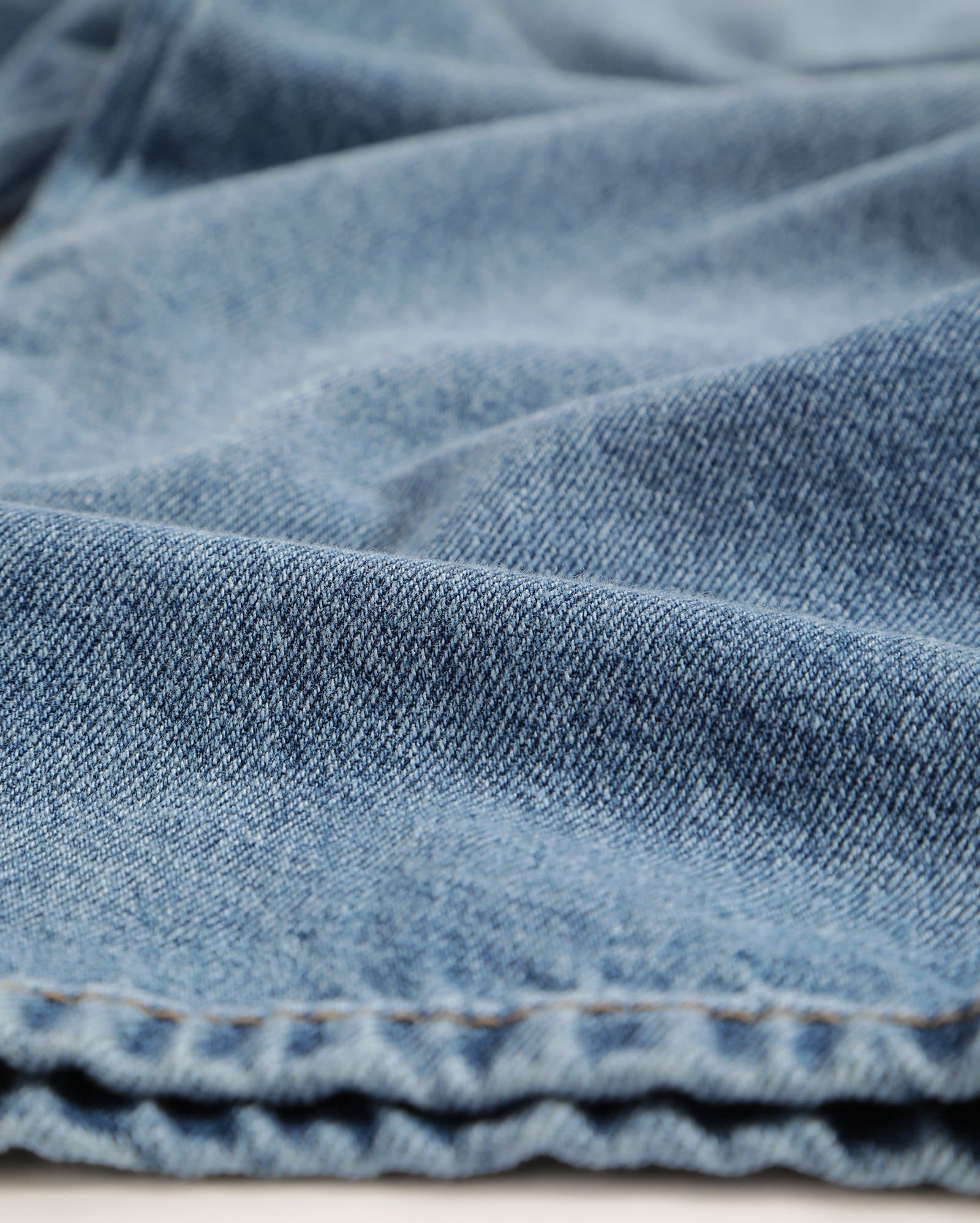 Calça jeans infantil reta estonada 4-10A - denim médio — foto 4