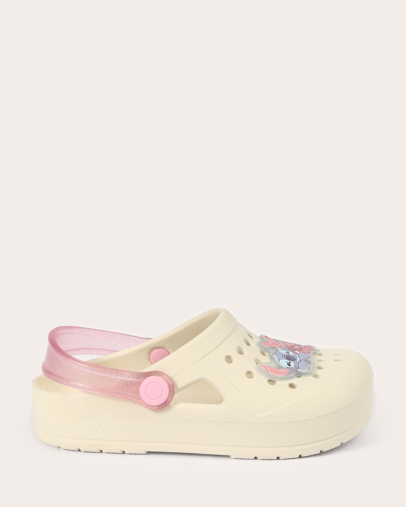 Sandália babuche infantil Stitch off-white | Disney
