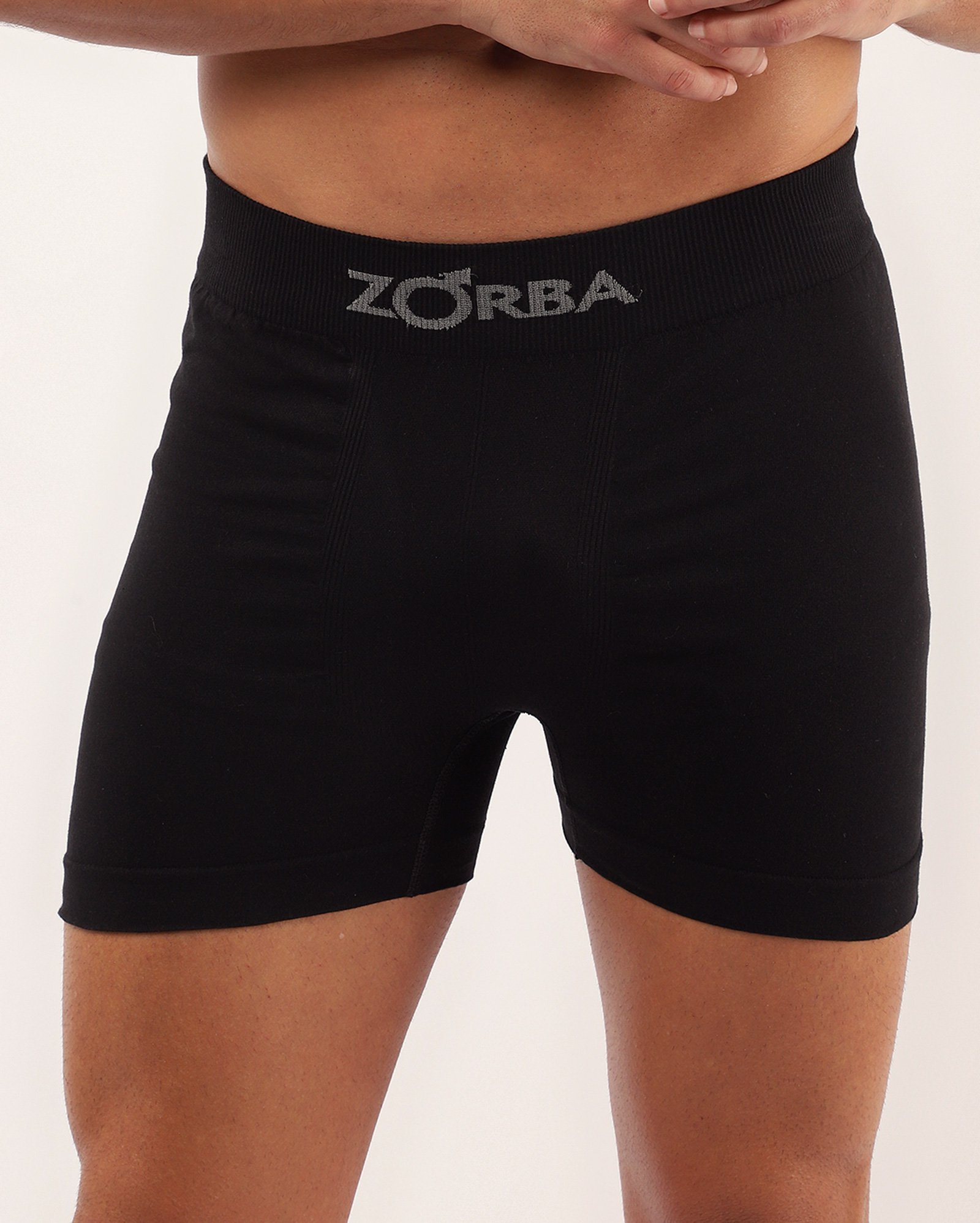 Cueca boxer cós elástico preta | Zorba