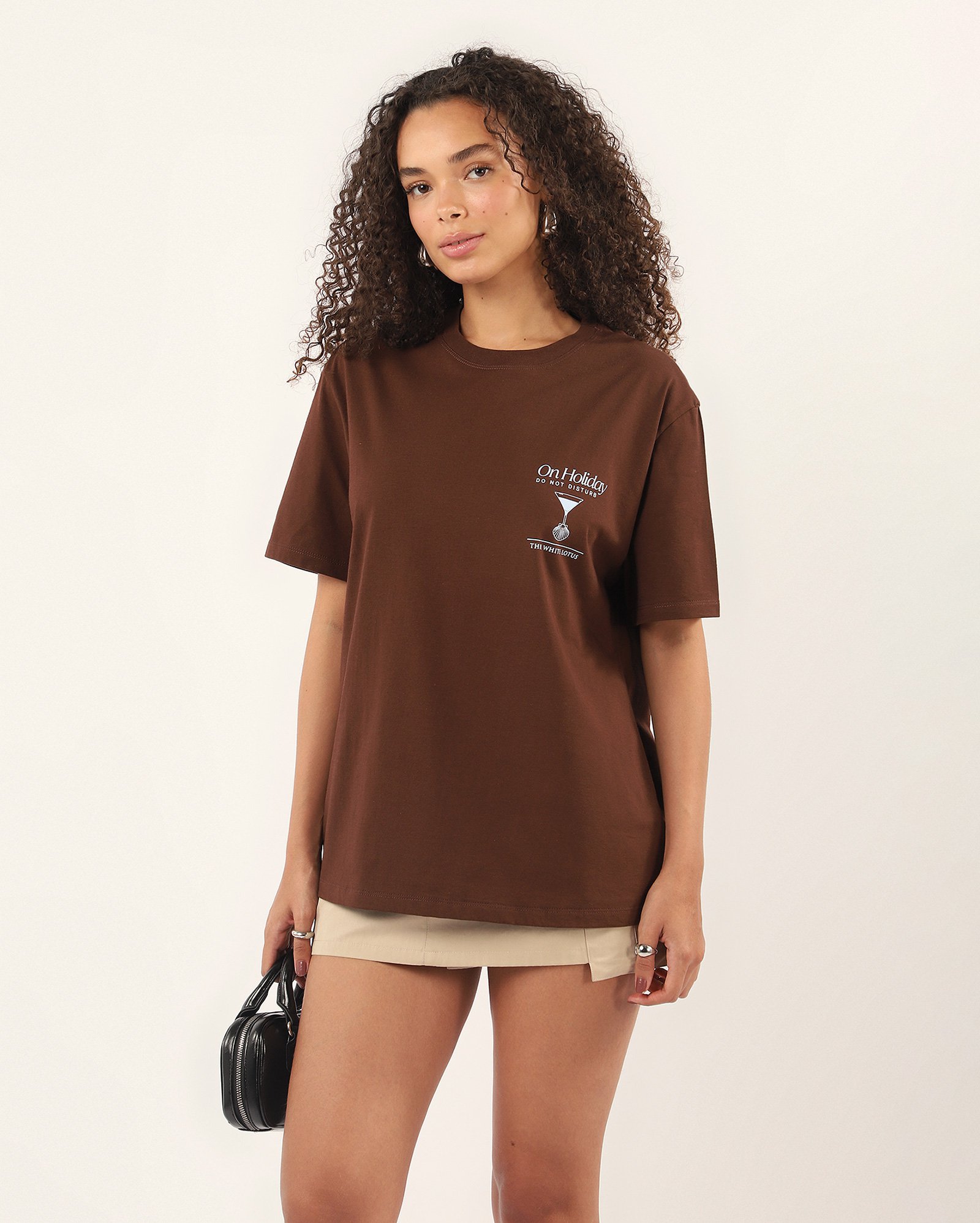 Camiseta feminina regular The White Lotus - marrom | HBO