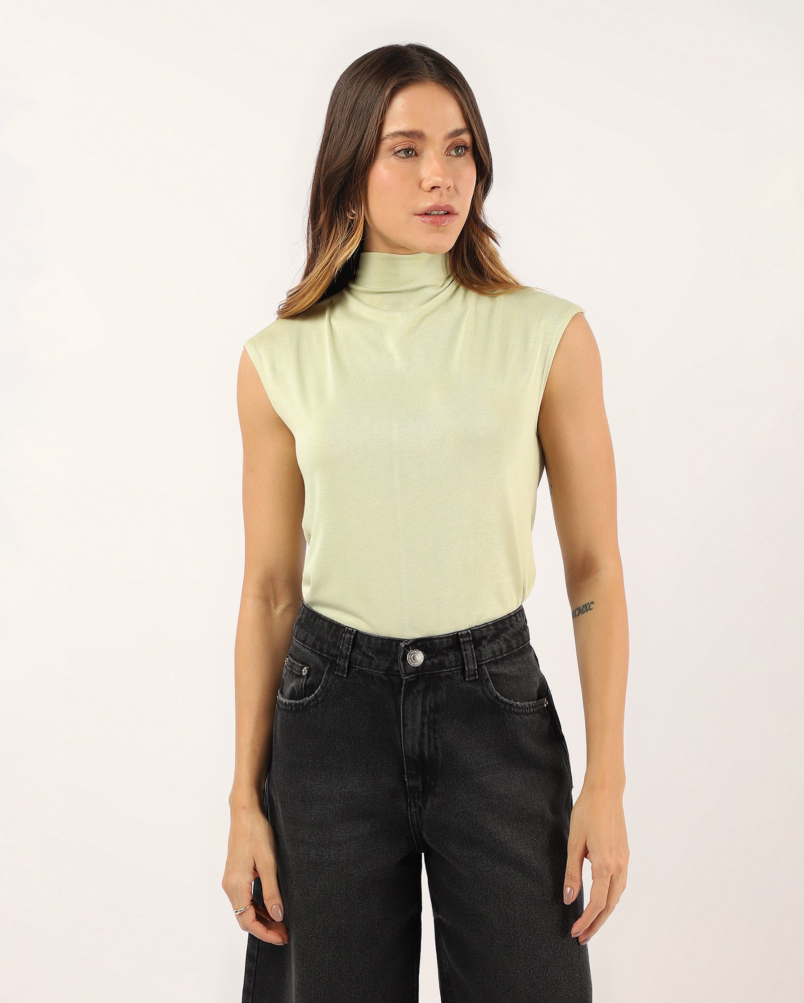 Regata feminina Celina gola alta - Verde