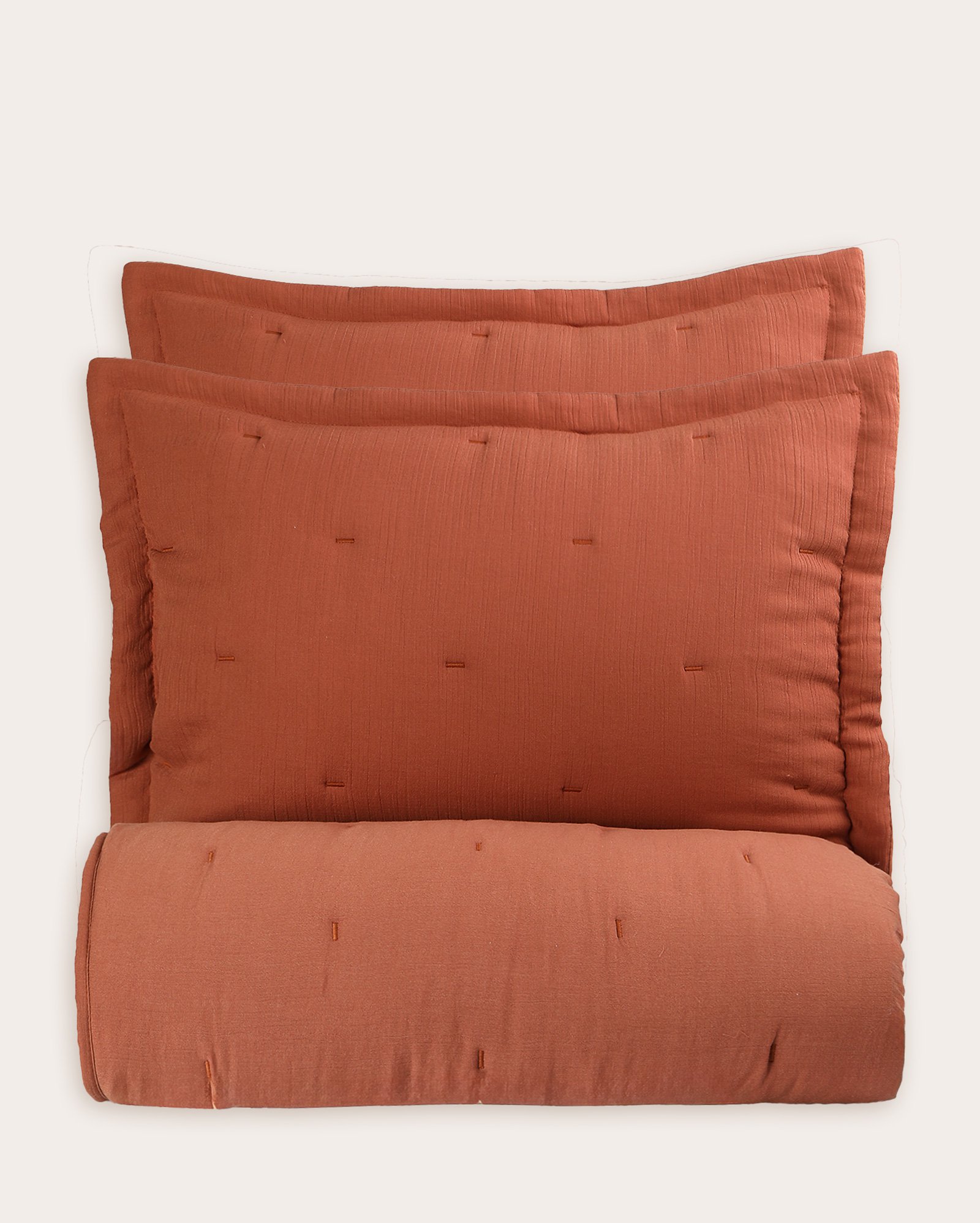 Kit colcha casal queen 3 peças Design Washed - laranja | Casa Riachuelo