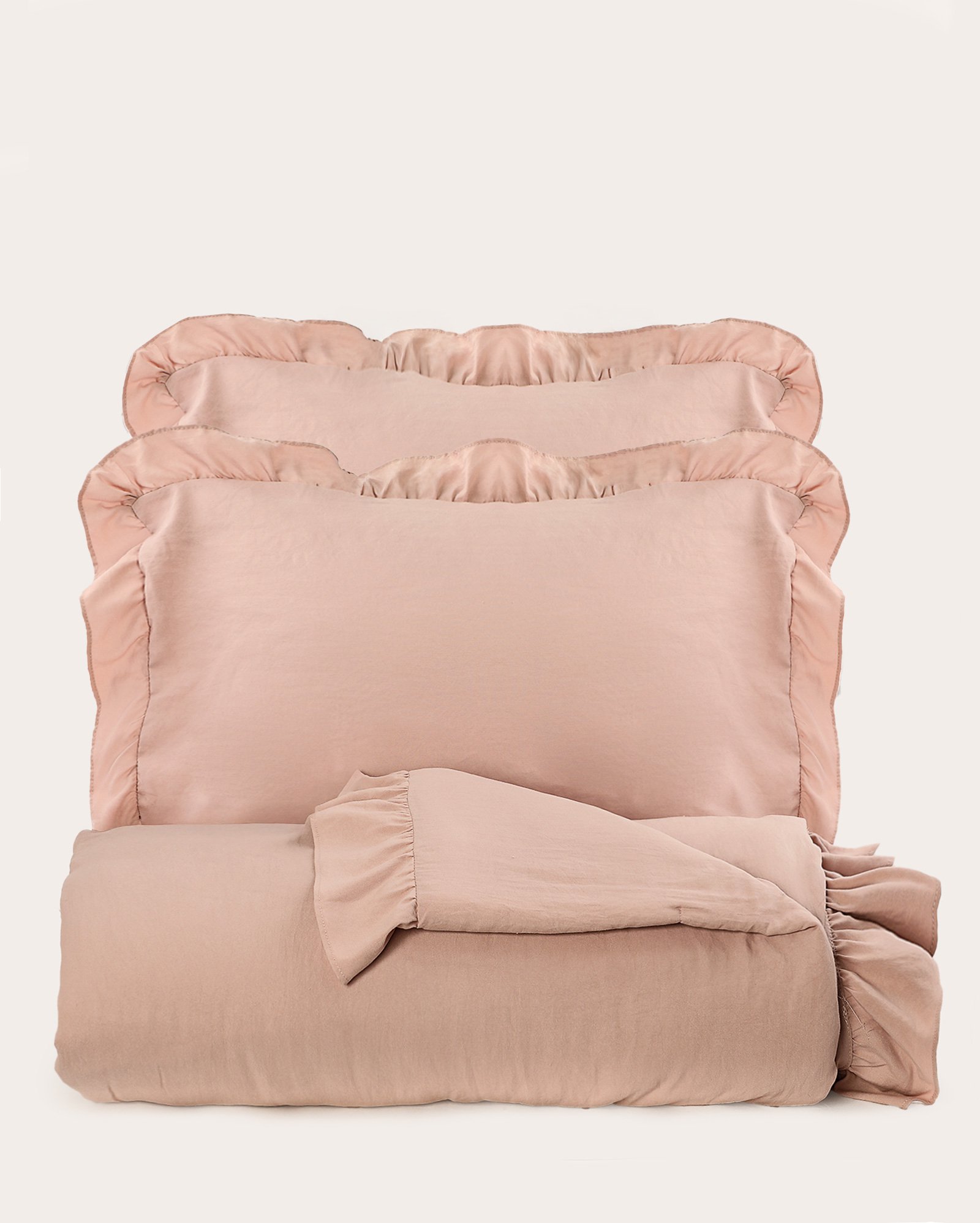 Kit colcha casal queen 3 peças Washed Rana - rosa | Casa Riachuelo