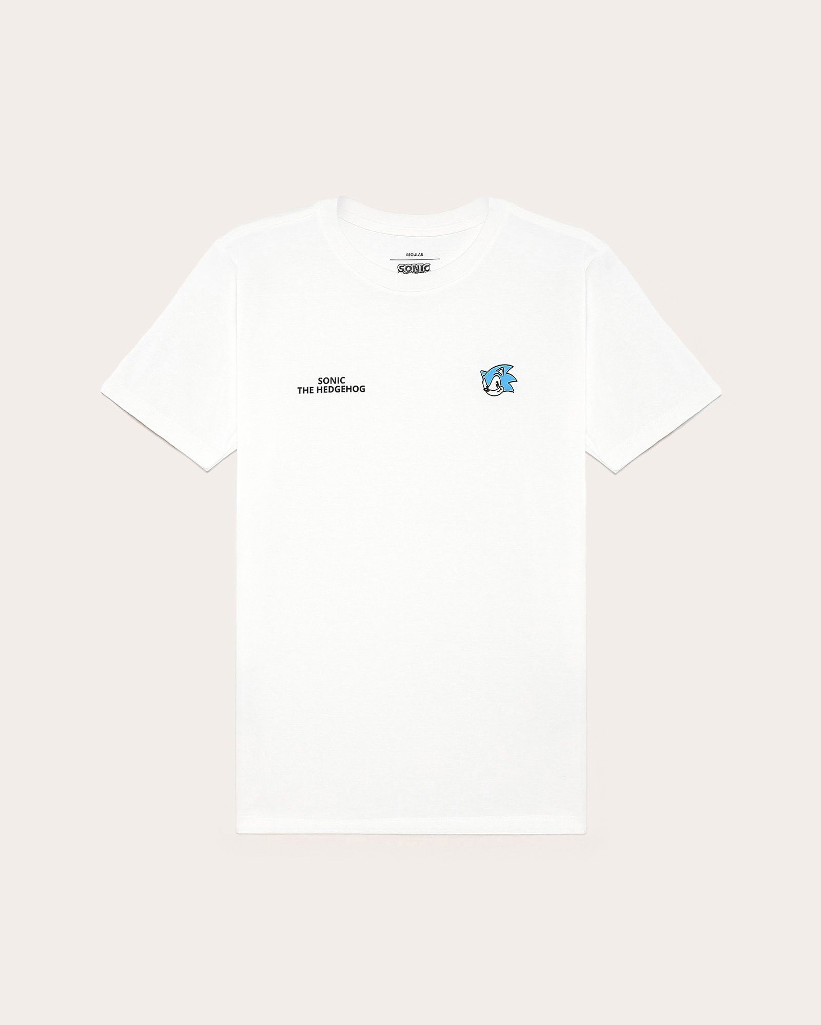 Camiseta juvenil regular Sonic - branca | SEGA