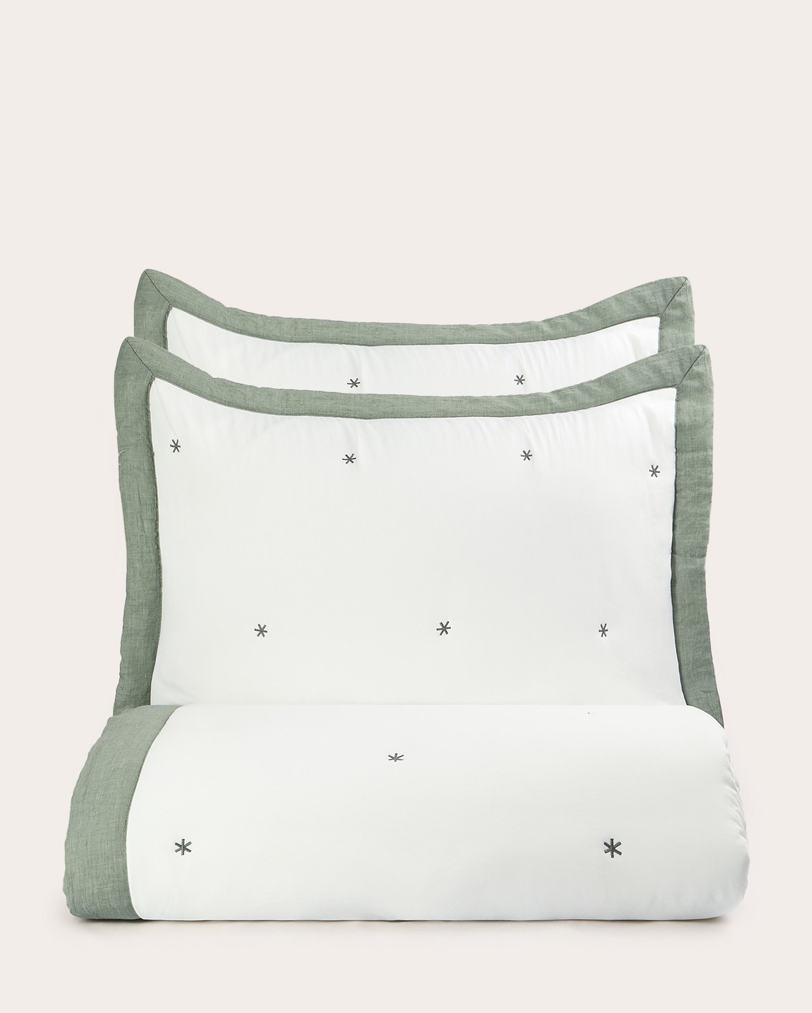 Kit colcha casal queen 3 peças Washed Poa - branco | Casa Riachuelo