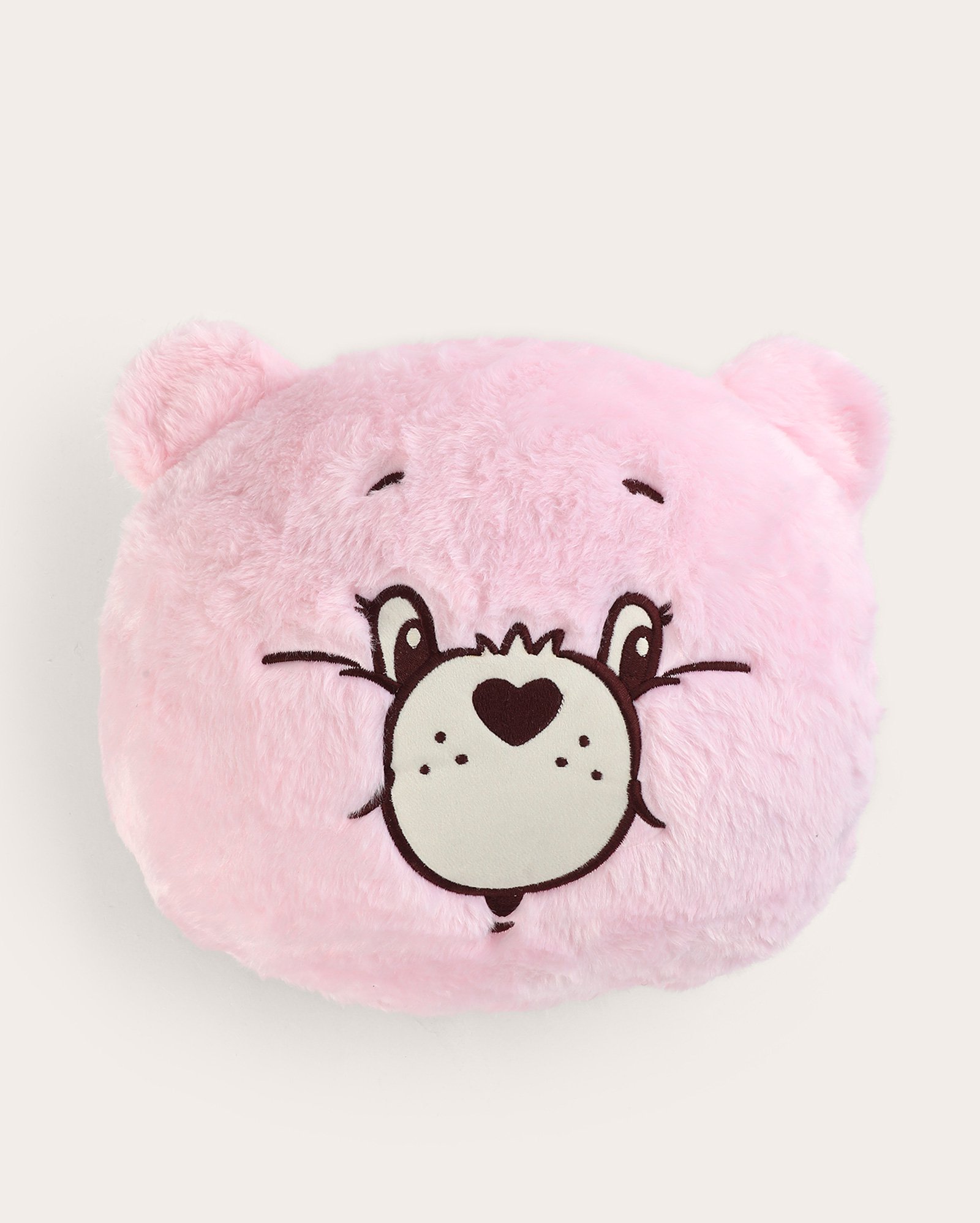 Almofada peluciada Ursinhos Carinhosos 40x40cm rosa | Casa Riachuelo