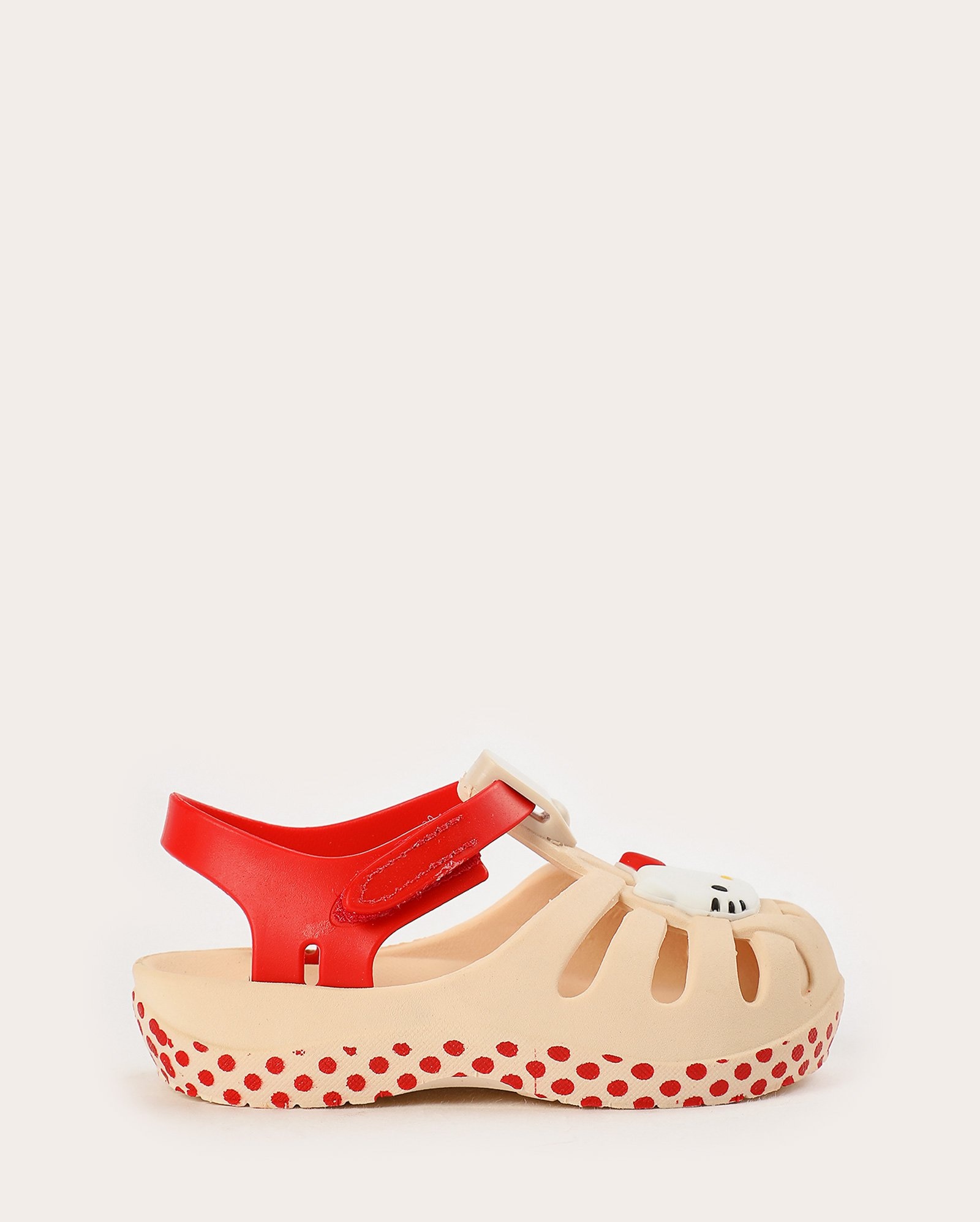 Sandália babuche infantil Hello Kitty bege | Grendene