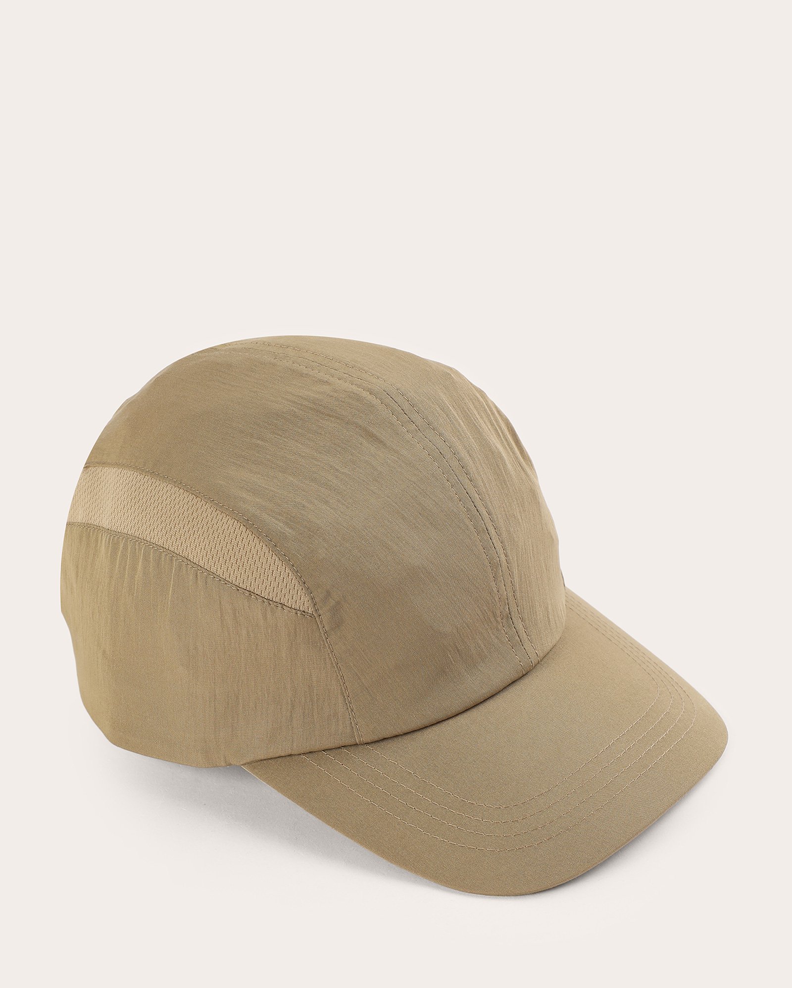 Boné esportivo masculino aba curva pespontado - Marrom Claro