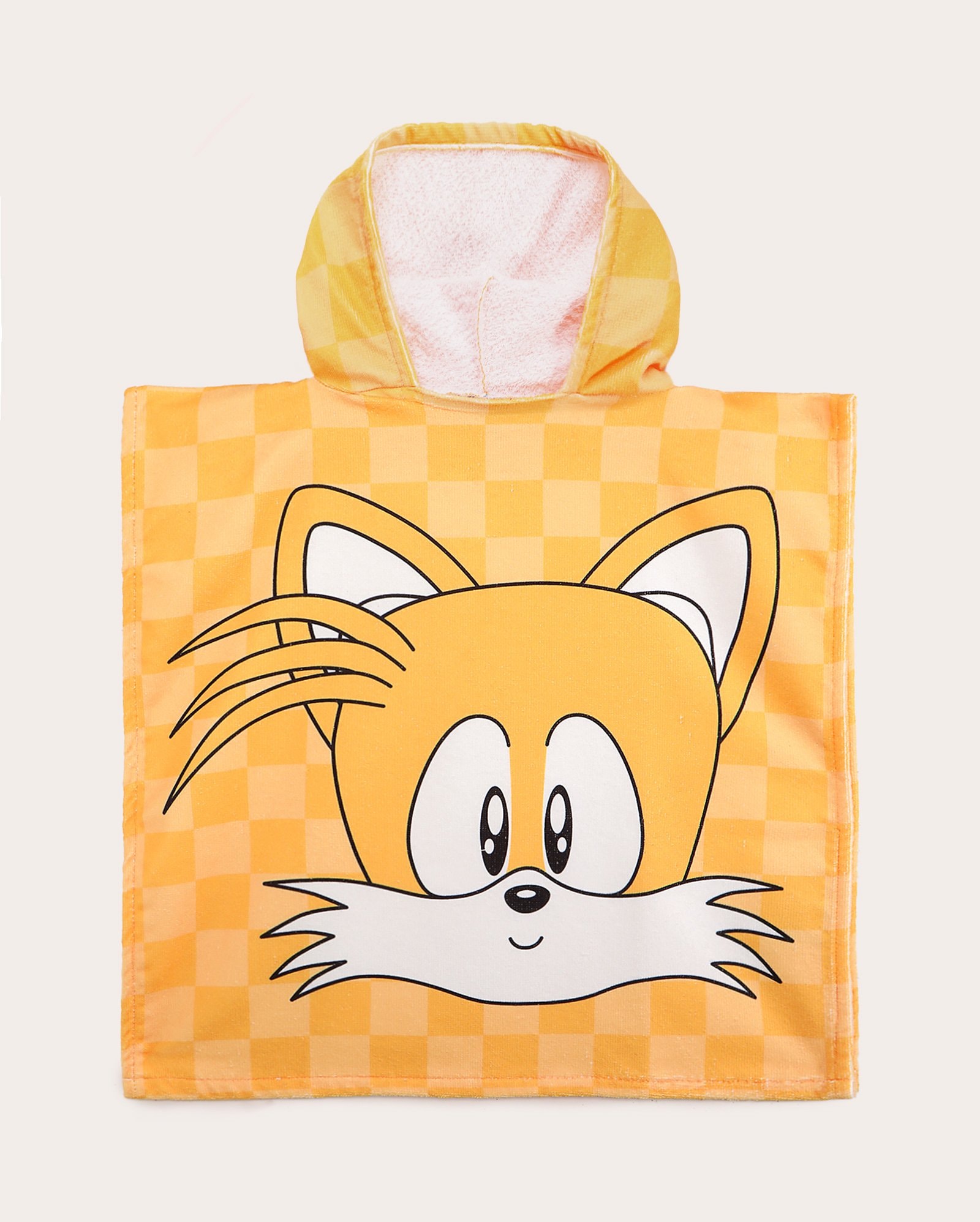 Toalha de banho poncho infantil Tails - amarelo | SEGA