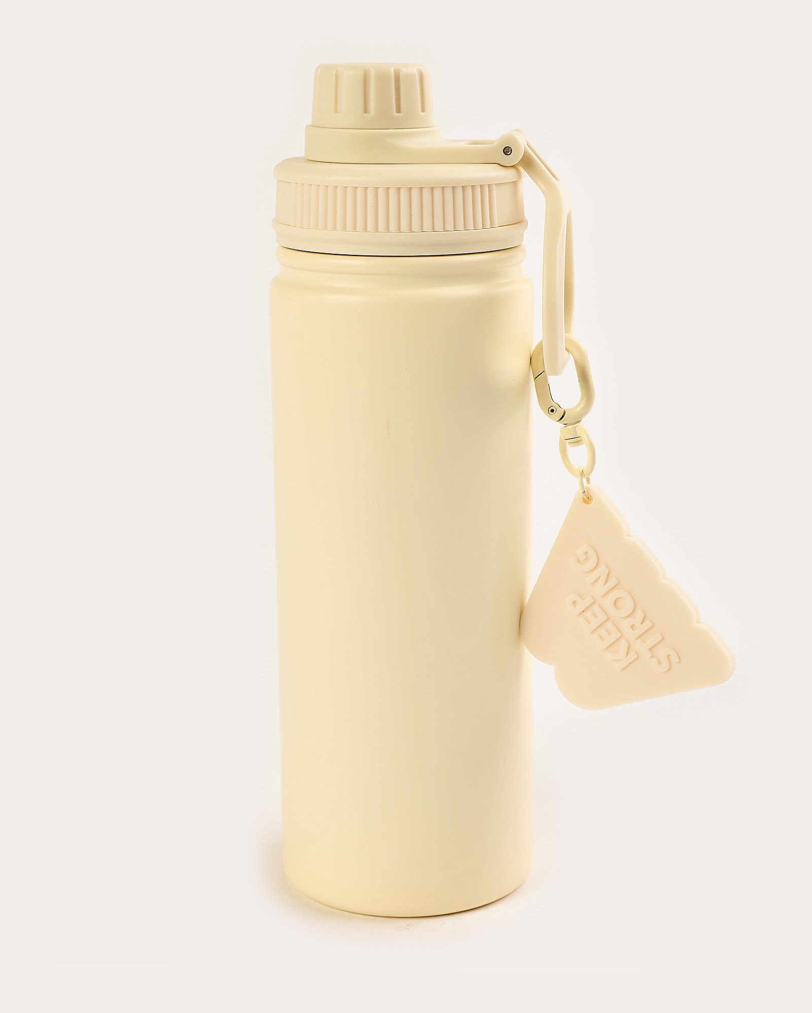 Garrafa squeeze de metal 750ml + chaveiro lettering - Off-white