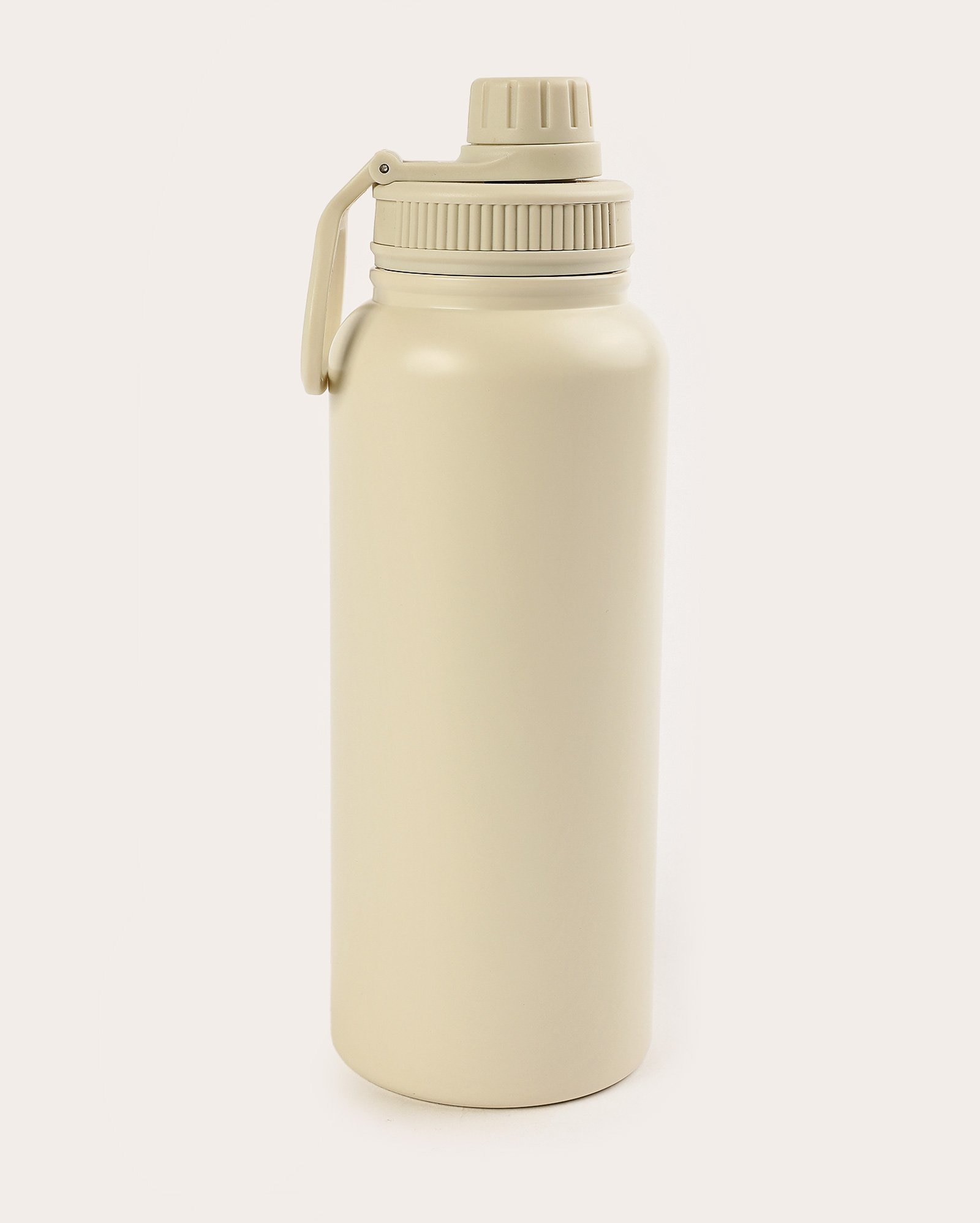 Garrafa squeeze de metal 1L lisa - Bege Claro