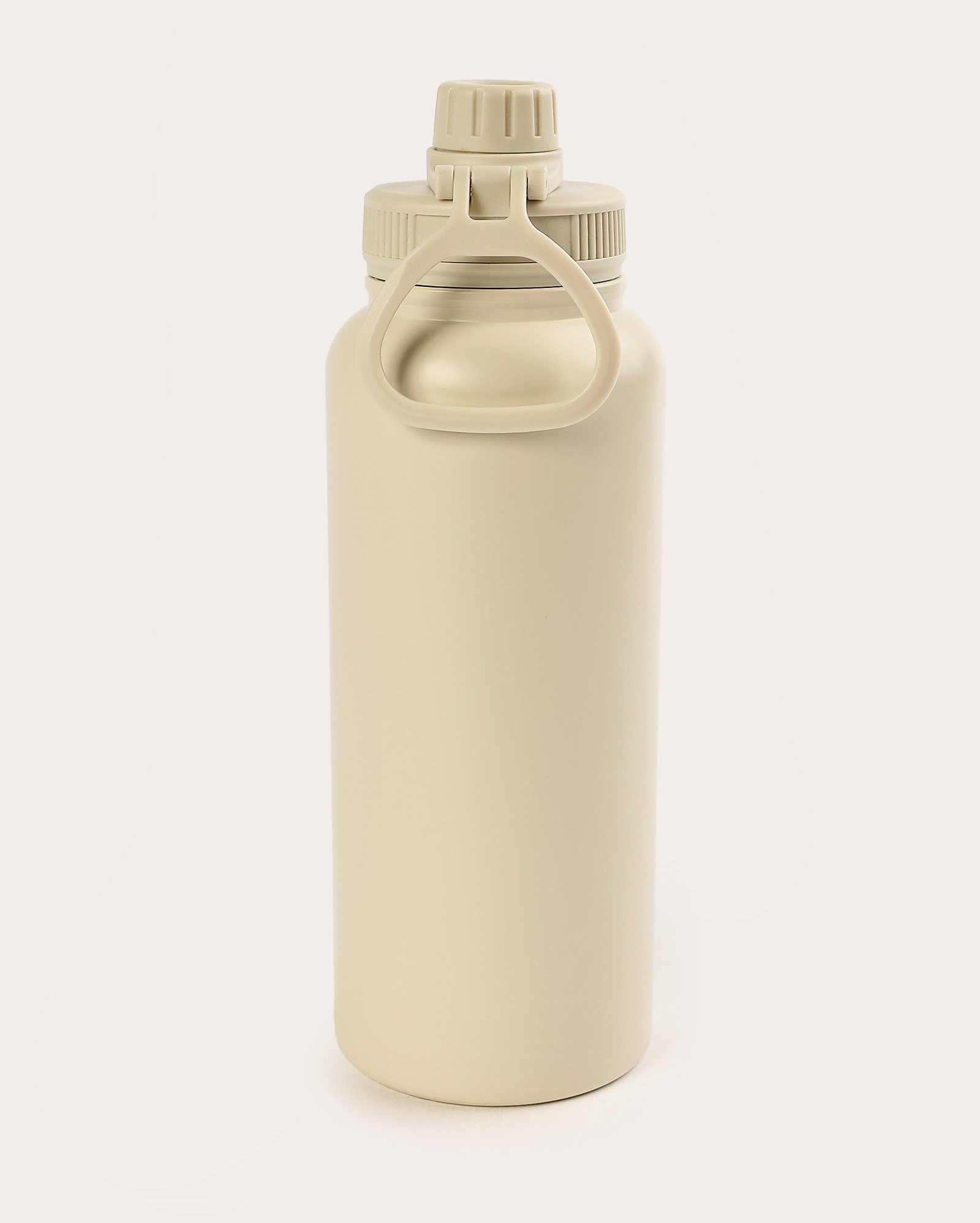 Garrafa squeeze de metal 1L lisa - Bege Claro