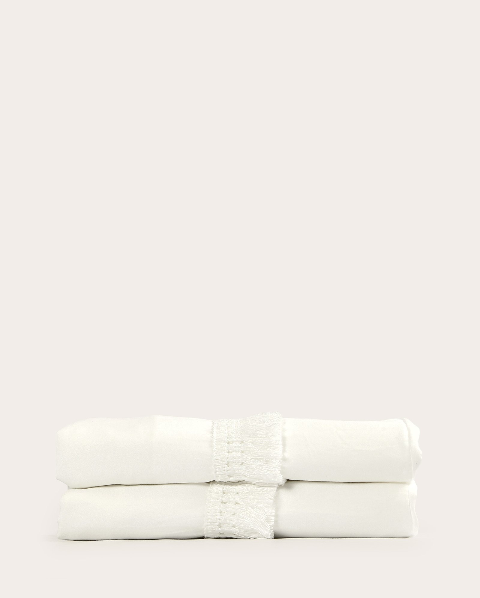 Kit porta-travesseiro 2 peças Washed Grete - branco | Casa Riachuelo