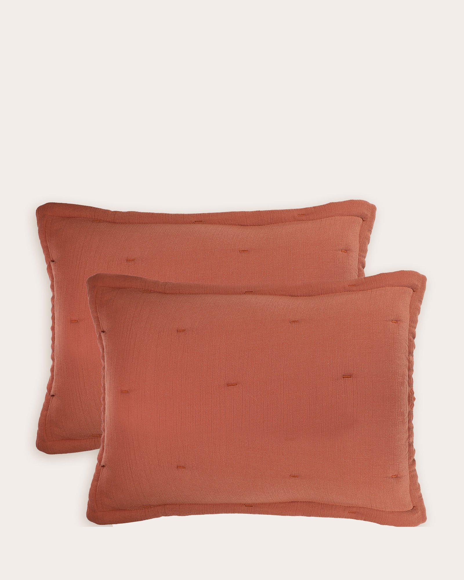 Kit porta-travesseiro 2 peças Design Washed - laranja | Casa Riachuelo
