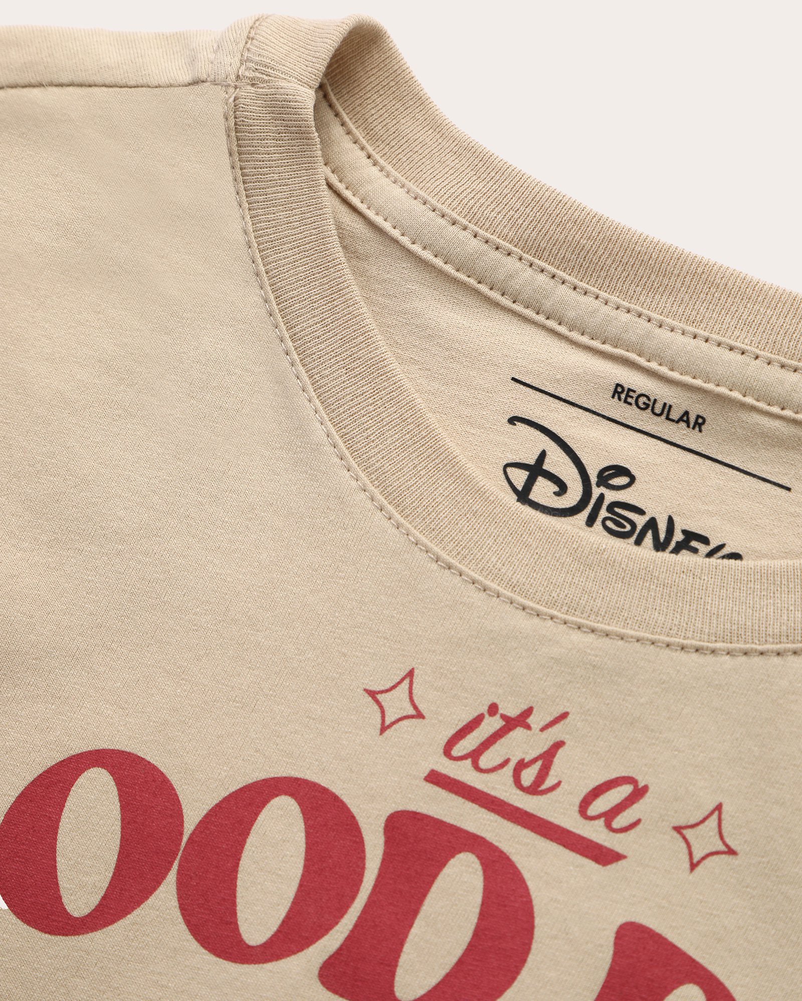 Camiseta juvenil Angel e Stitch - bege | Disney