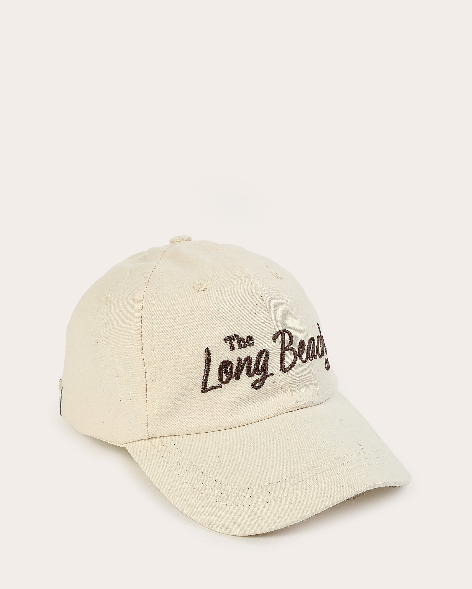 Boné feminino aba curva bordado The long beach amarelo