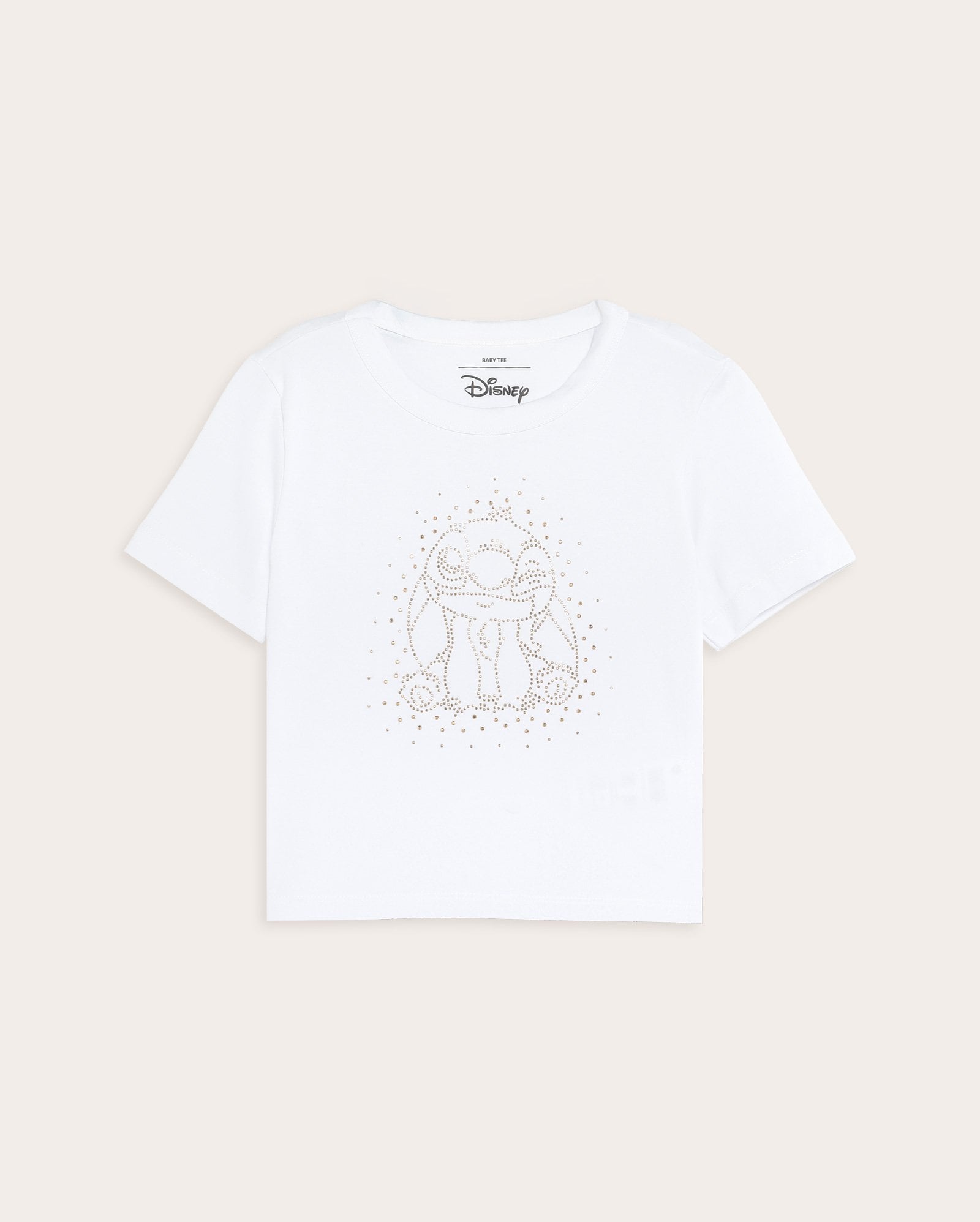 Camiseta juvenil Stitch baby tee - branca | Disney