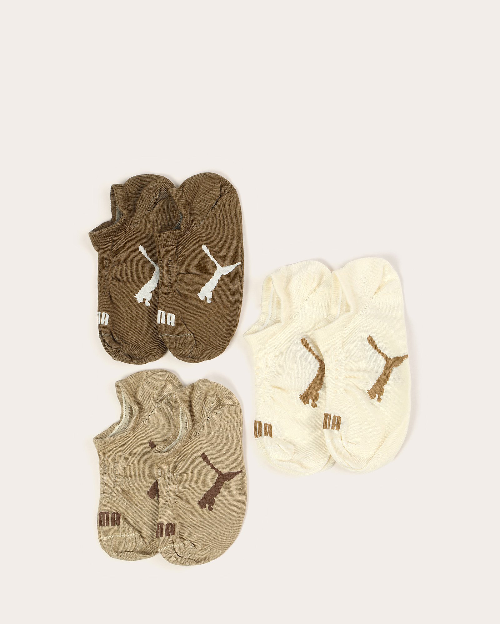 Kit meia feminina 3 peças cano curto multicor | Puma