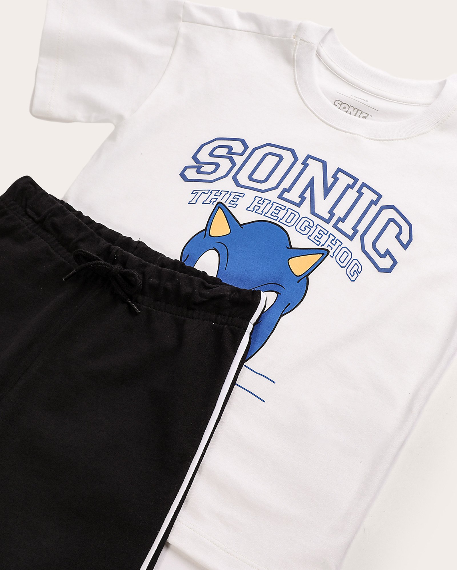 Conjunto curto infantil Sonic The Hedgehog 4-10A multicor | SEGA