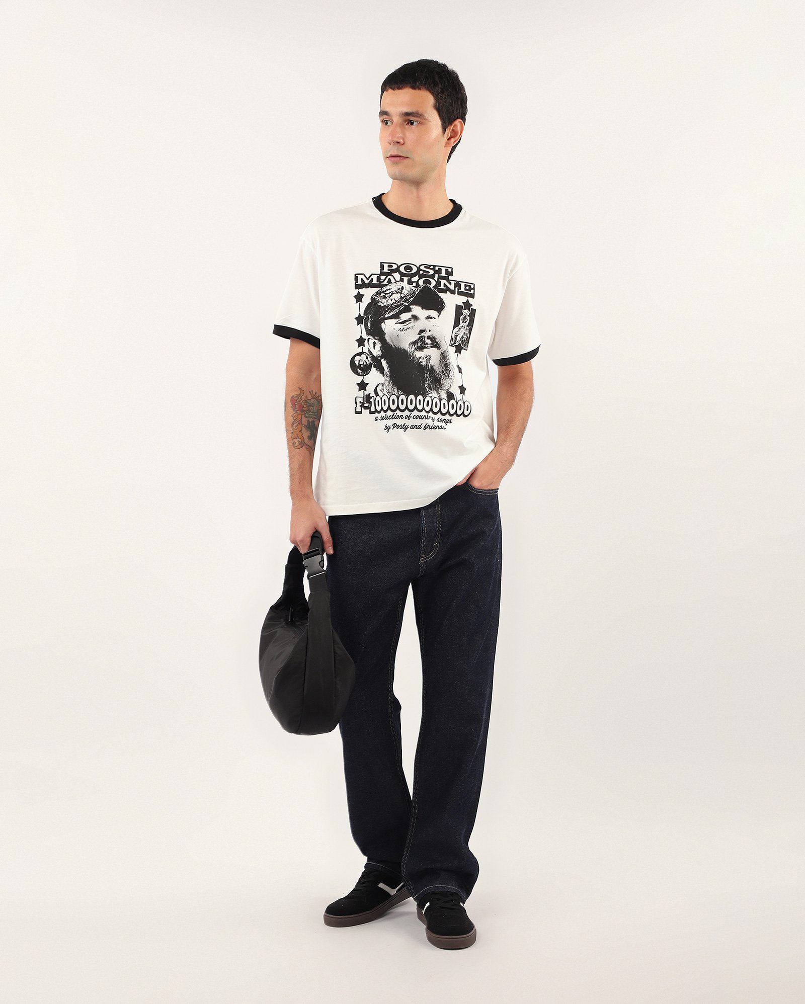 Camiseta masculina country songs - branca | Post Malone