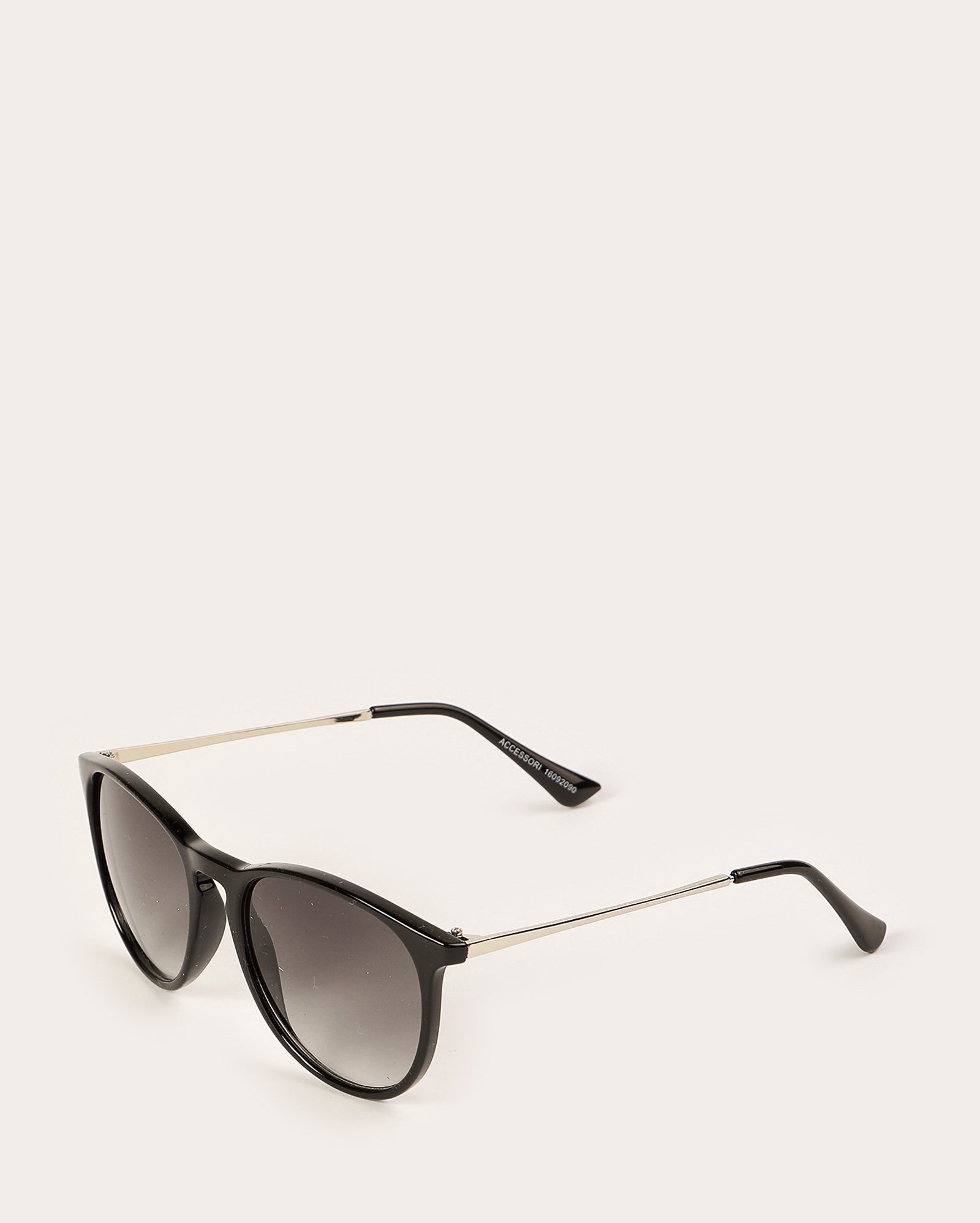 Óculos de sol feminino redondo - preto