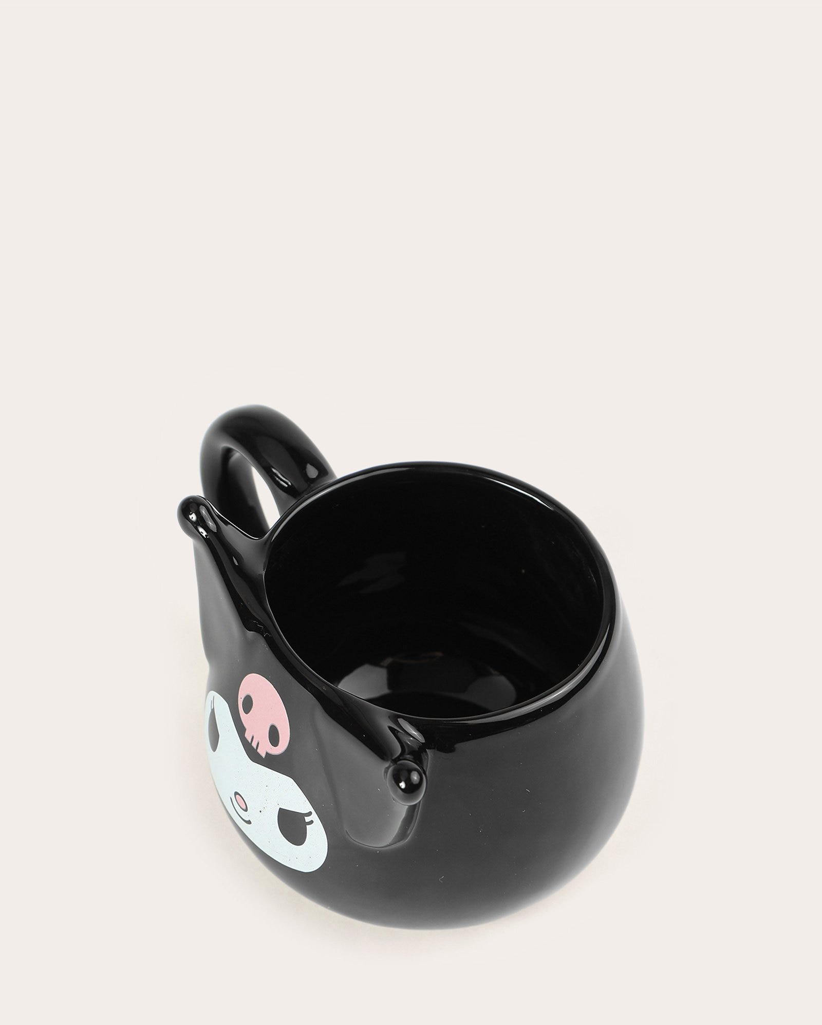 Caneca de cerâmica Kuromi 470ml preta | Sanrio